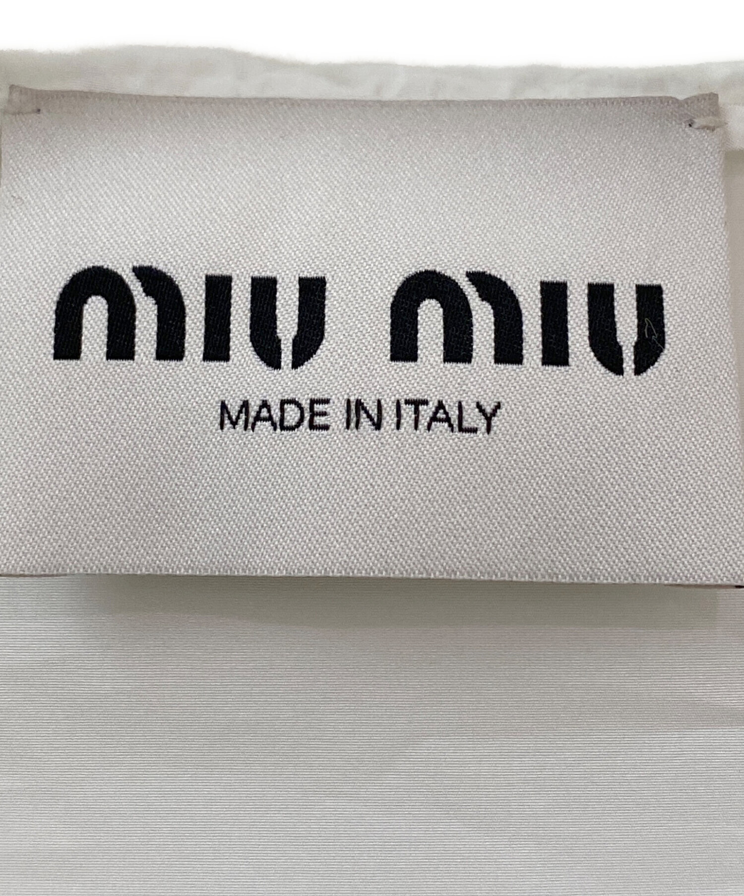 中古・古着通販】MIU MIU (ミュウミュウ) ナイロンジャケット ホワイト