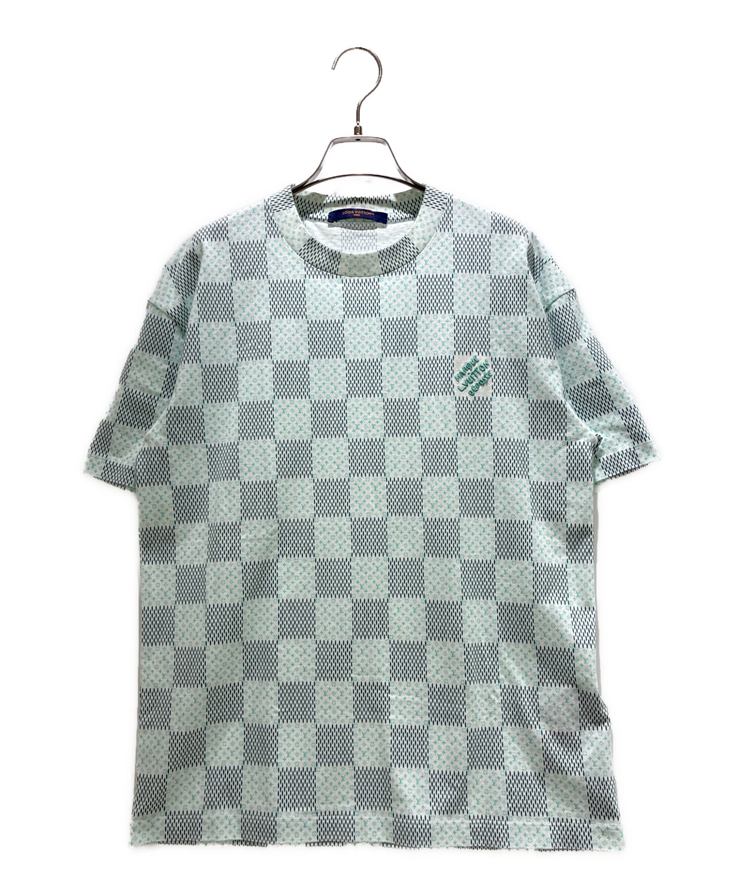 専用/2XL】ルイヴィトン　tシャツ ダミエ総柄　シグネチャーロゴ　黒 中古・古着通販】LOUIS VUITTON (ルイ ヴィトン) ダミエモノグラムT