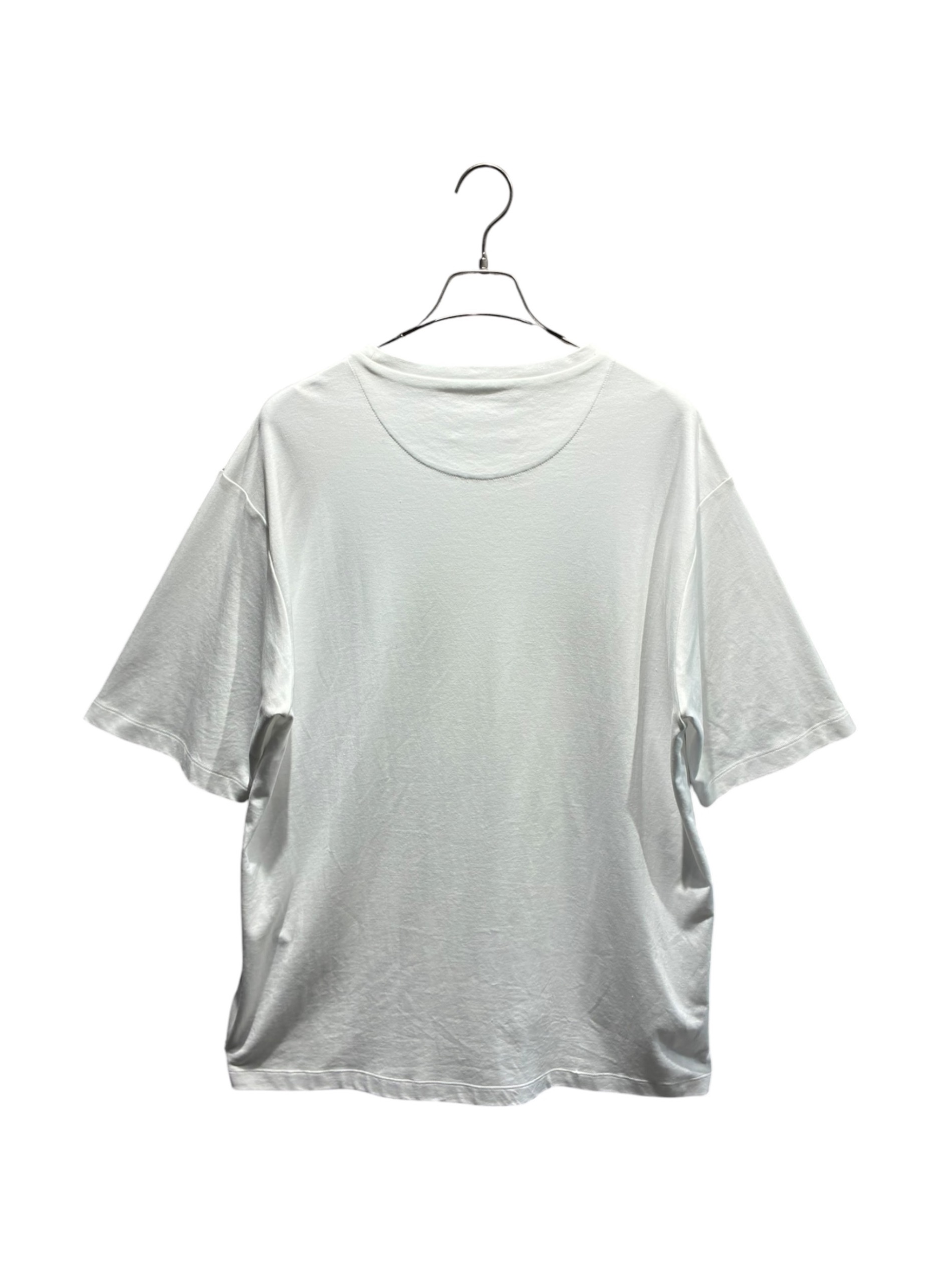 中古・古着通販】PRADA (プラダ) トライアングルロゴTシャツ ホワイト