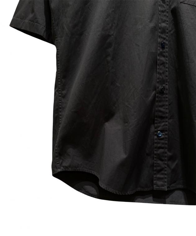BALENCIAGA 半袖シャツ ブラック ロゴプリント　サイズ37(Sサイズ) 中古・古着通販】BALENCIAGA (バレンシアガ) バックロゴプリント半袖