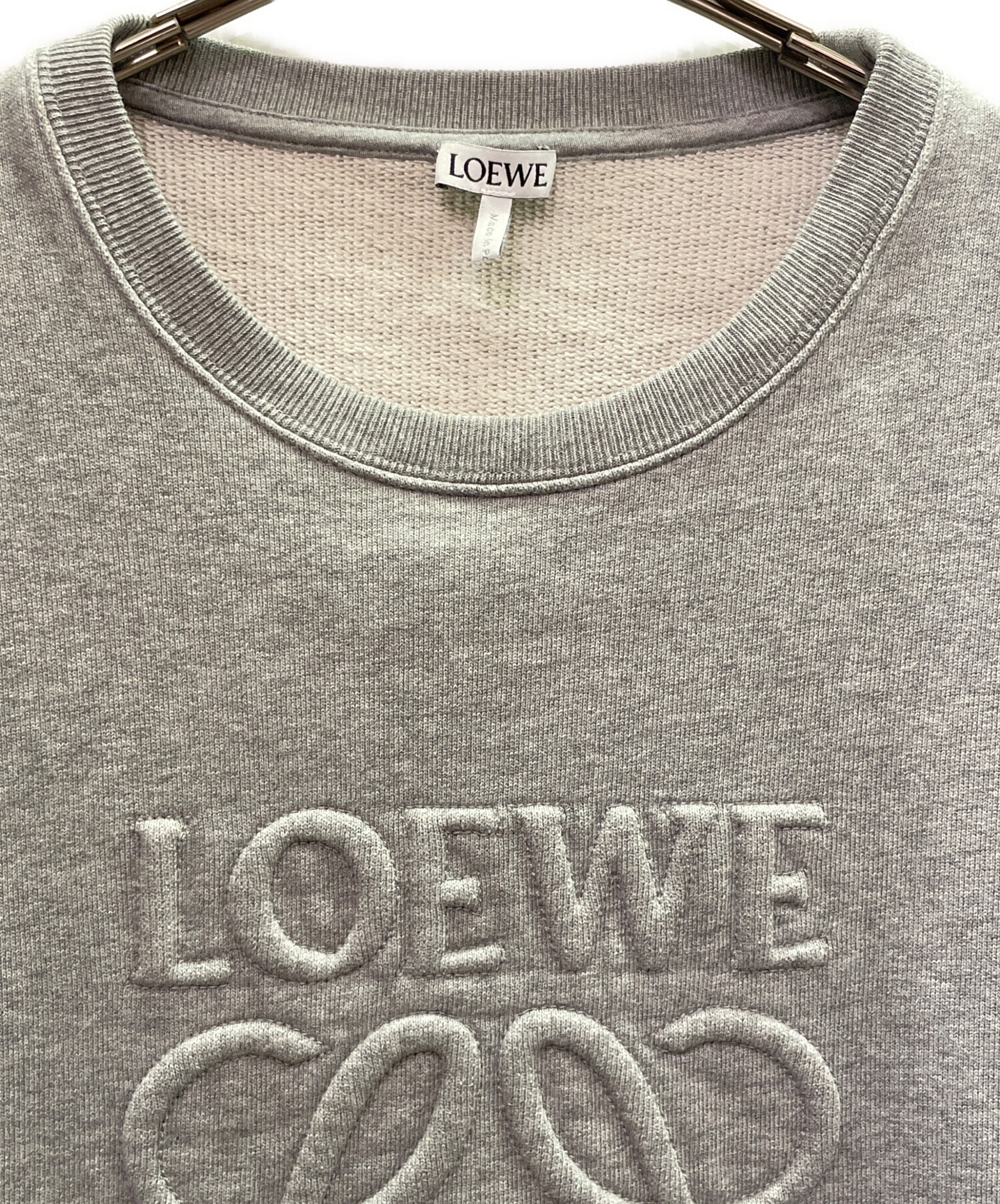 中古・古着通販】LOEWE (ロエベ) アナグラムロゴスウェット グレー