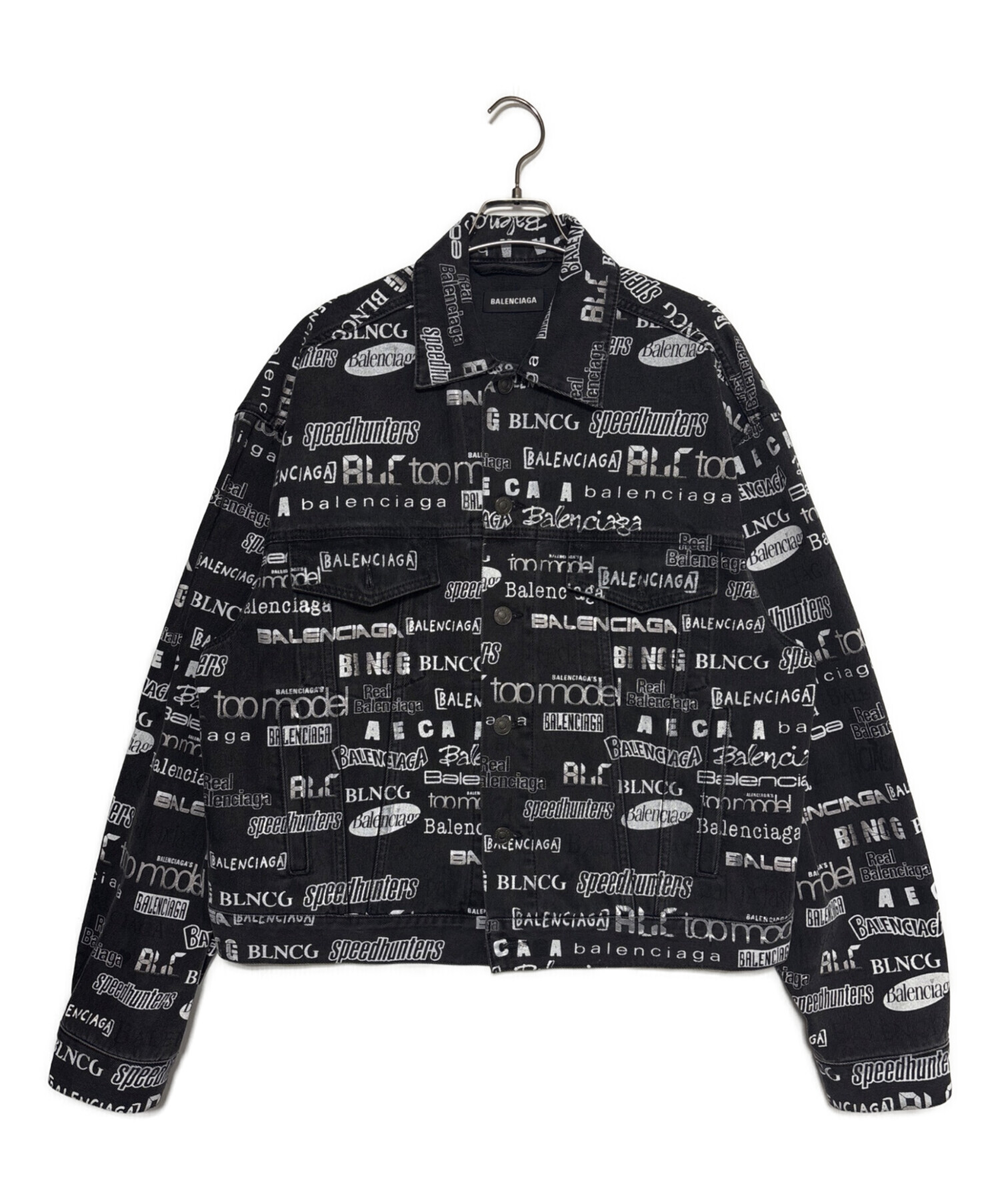 中古・古着通販】BALENCIAGA (バレンシアガ) Logo Print Denim Jacket
