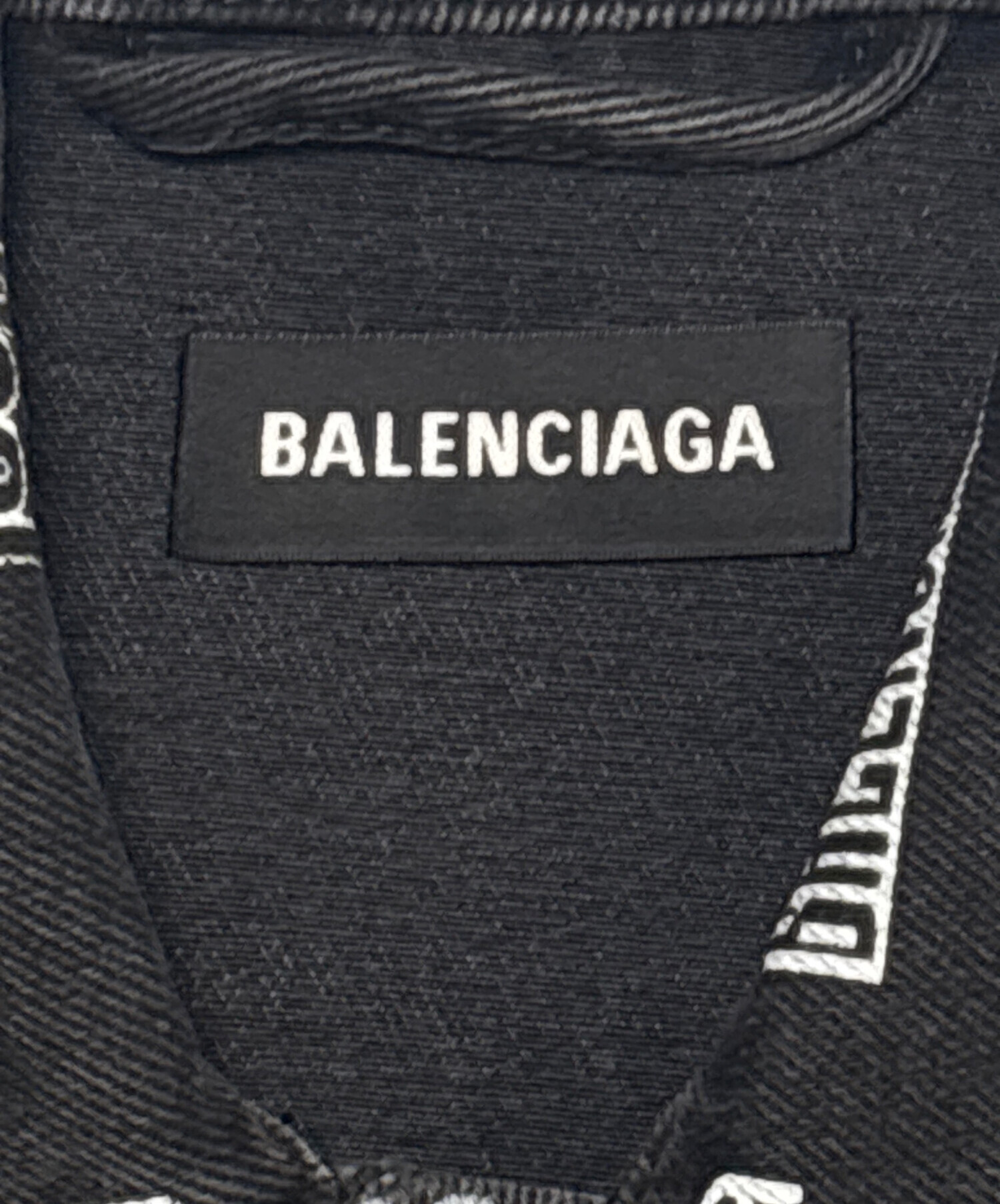 中古・古着通販】BALENCIAGA (バレンシアガ) Logo Print Denim Jacket
