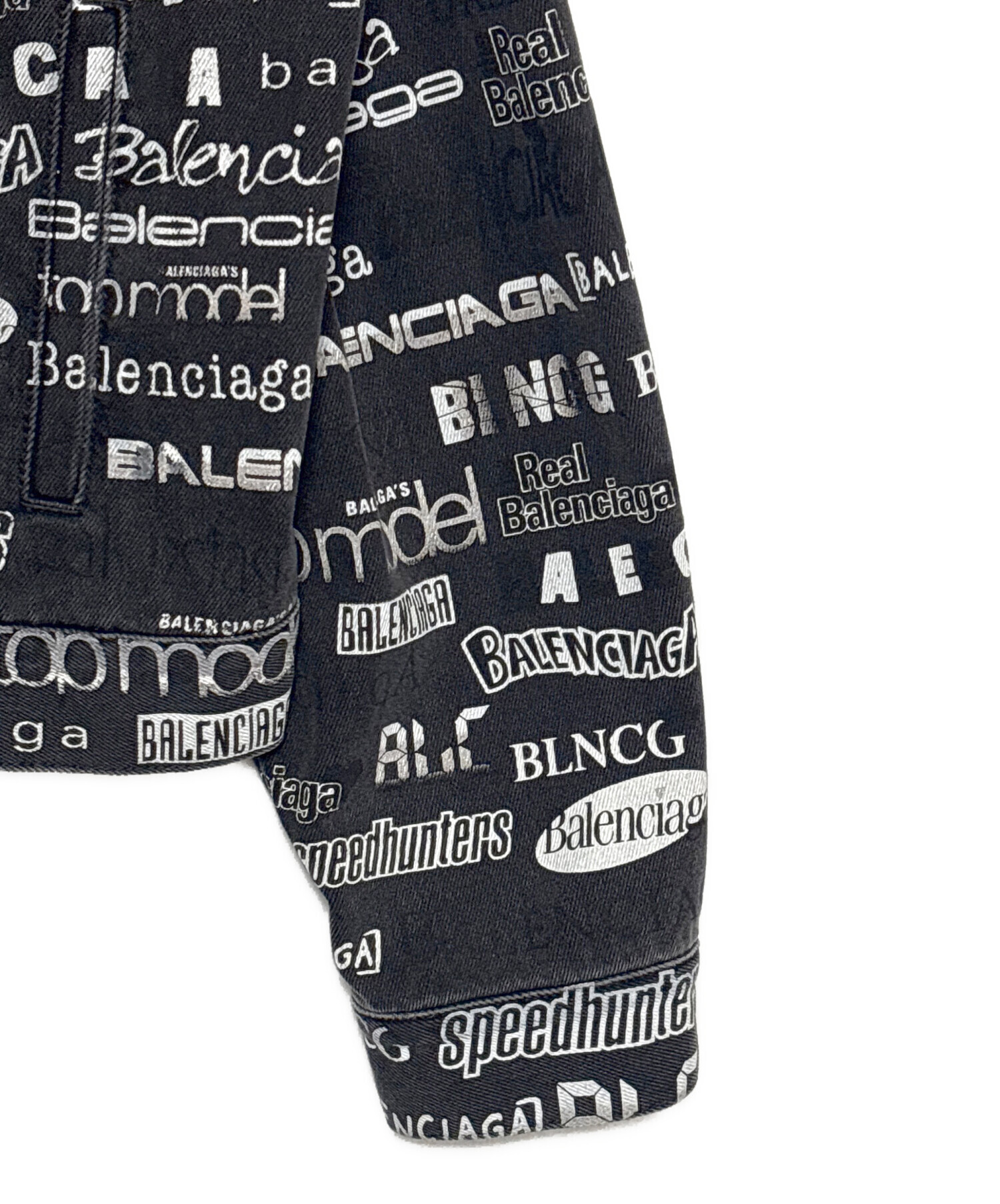 中古・古着通販】BALENCIAGA (バレンシアガ) Logo Print Denim Jacket