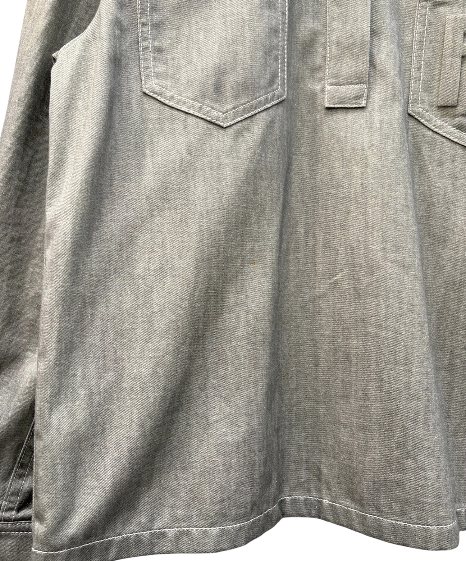 中古・古着通販】FENDI (フェンディ) FFロゴプルオーバーシャツ グレー