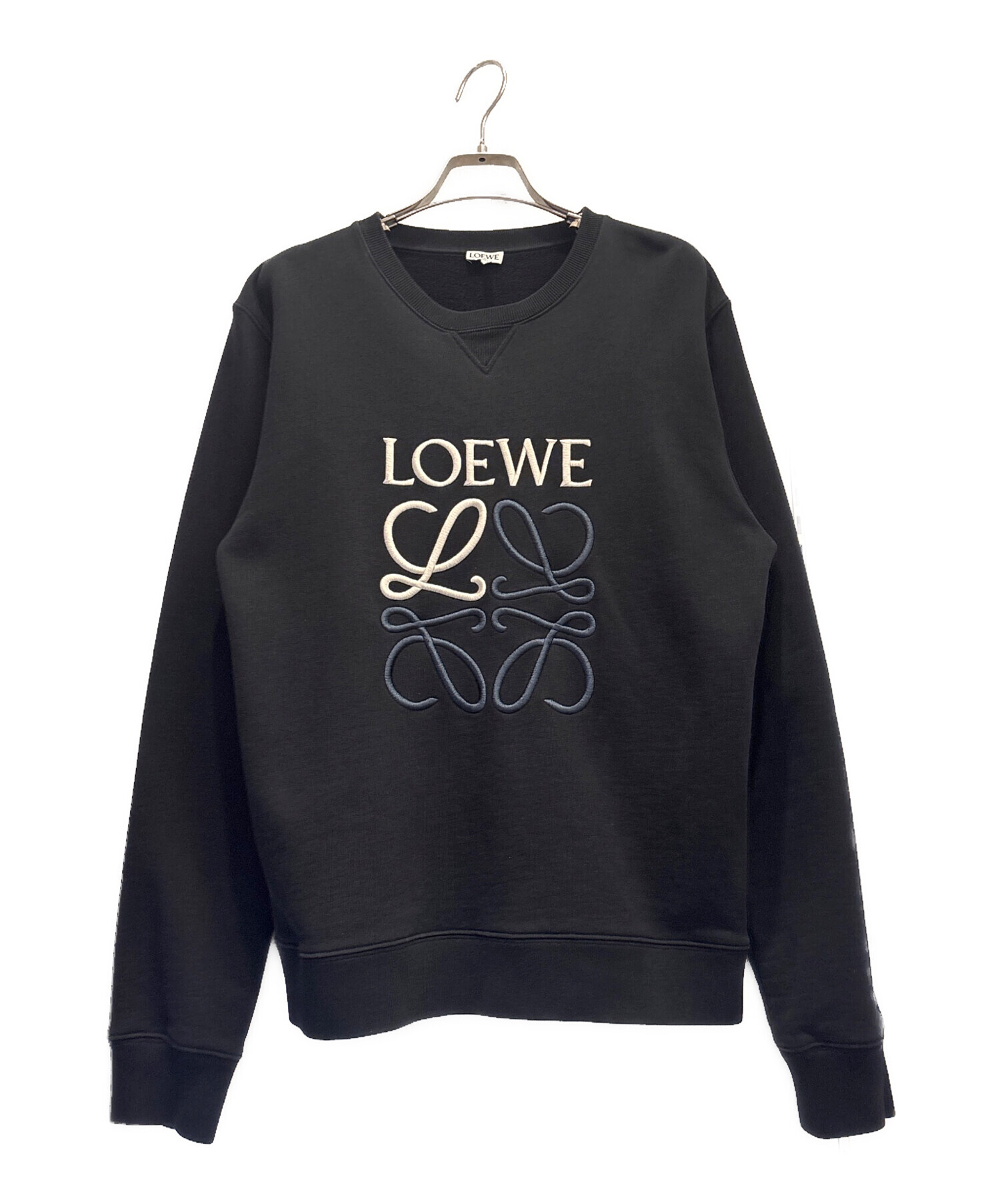 中古・古着通販】LOEWE (ロエベ) アナグラムロゴスウェット ブラック