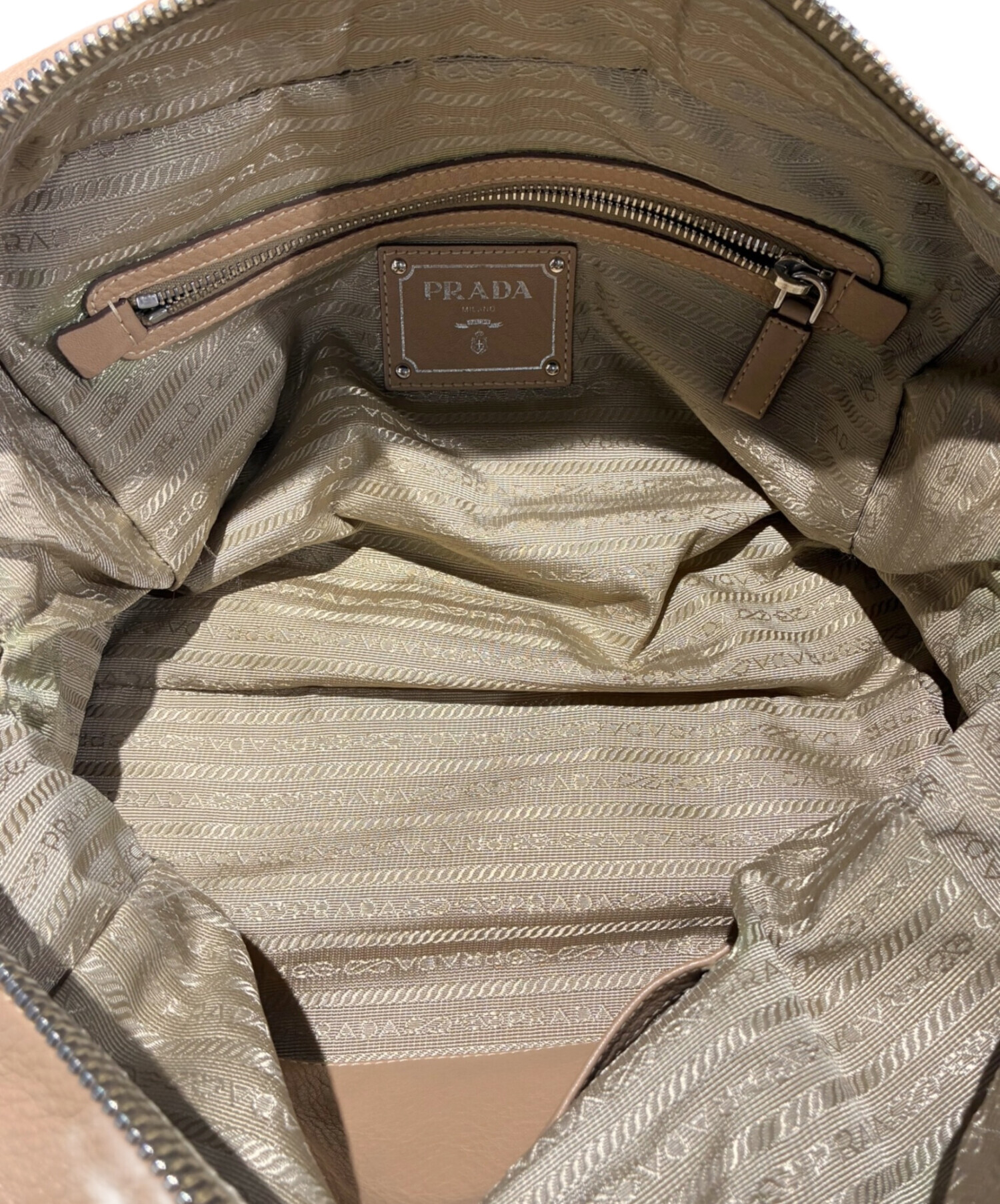 中古・古着通販】PRADA (プラダ) ボストンバッグ/BR3091 ベージュ