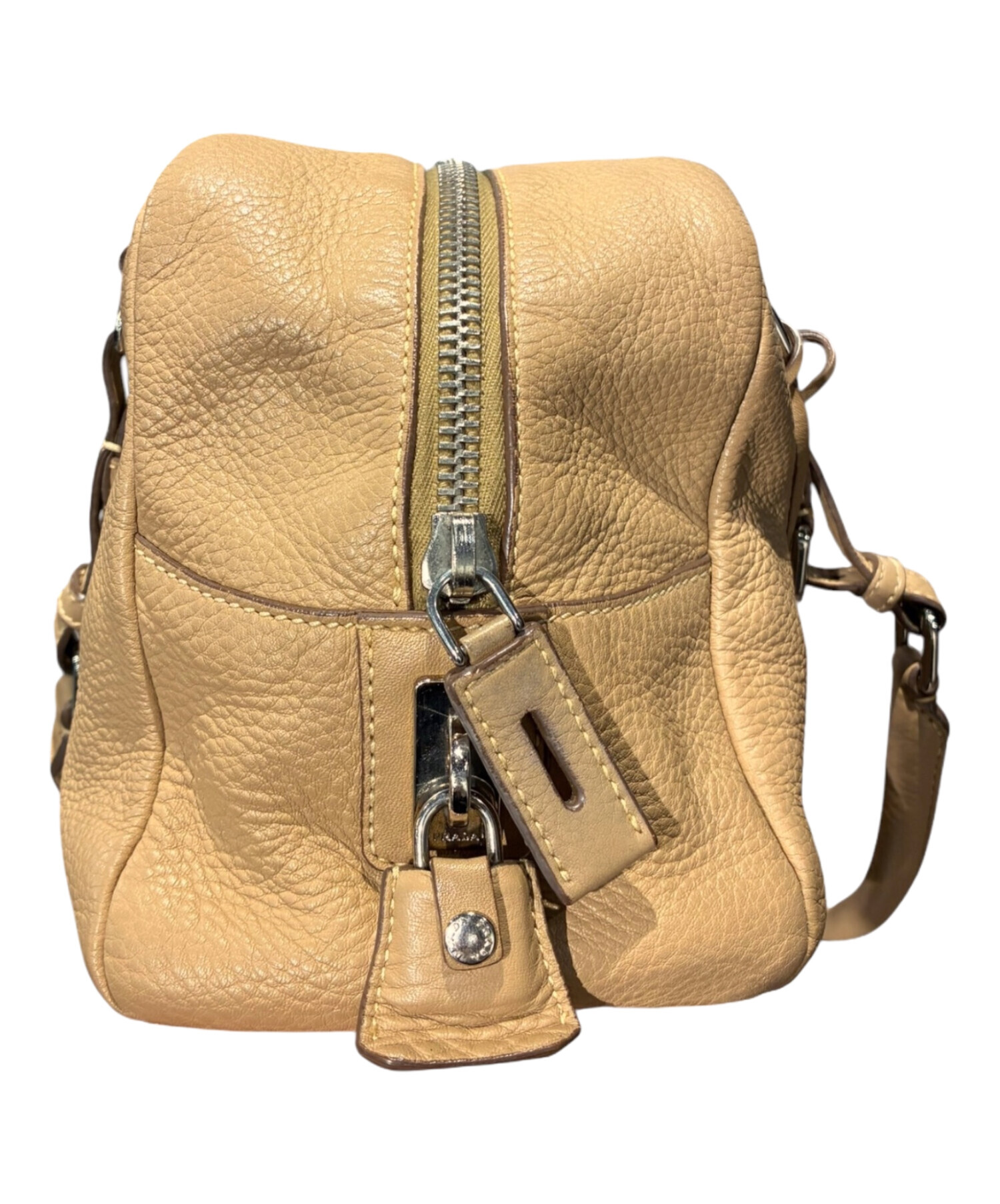 中古・古着通販】PRADA (プラダ) ボストンバッグ/BR3091 ベージュ