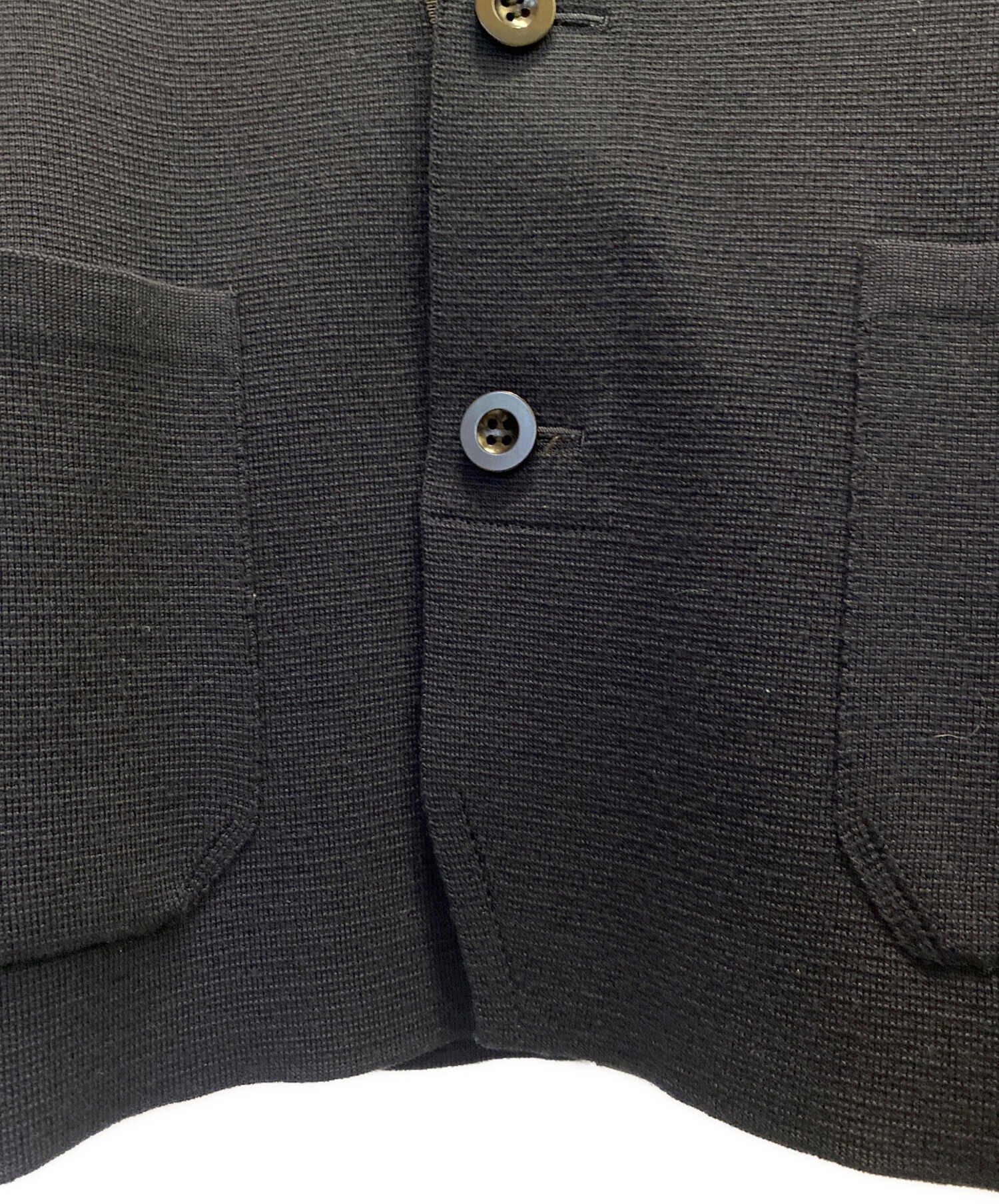 中古・古着通販】sacai (サカイ) ニットテーラードジャケット ネイビー