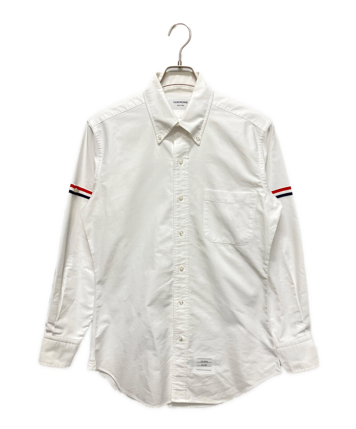 THOM BROWNE オックスフォード ボタンダウンシャツ イエロー　超美品 中古・古着通販】Thom Browne (トムブラウン) アームバンド