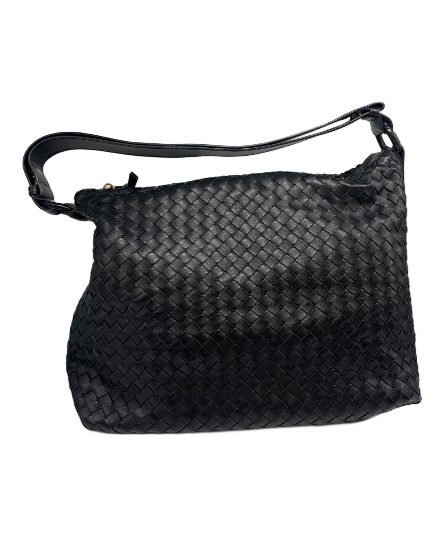 BOTTEGAVENETAボッテガヴェネタ イントレチャート ホーボー ブラック 中古・古着通販】BOTTEGA VENETA (ボッテガベネタ) イントレチャート
