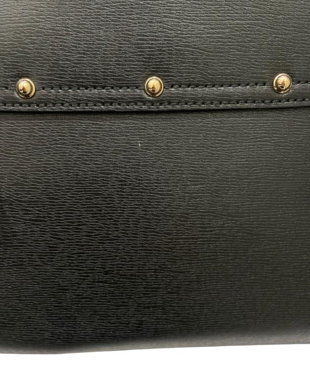 中古・古着通販】GUCCI (グッチ) バンブーハンドバッグ ブラック