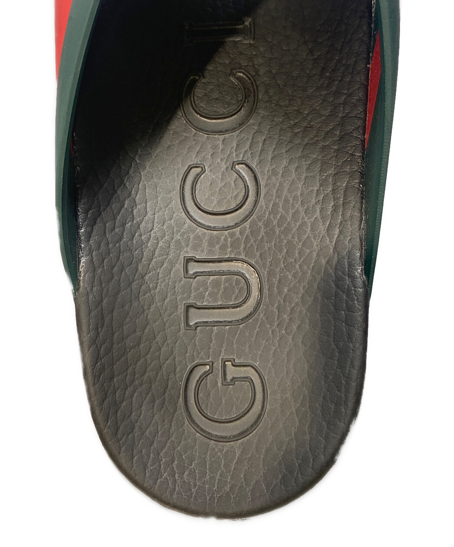 中古・古着通販】GUCCI (グッチ) シェリーラインラバーサンダル レッド