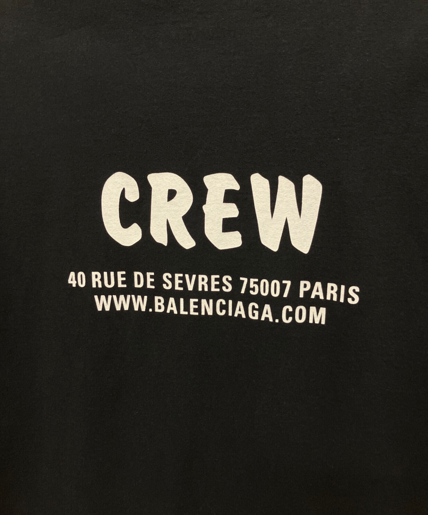 中古・古着通販】BALENCIAGA (バレンシアガ) CREWロゴプリントTシャツ