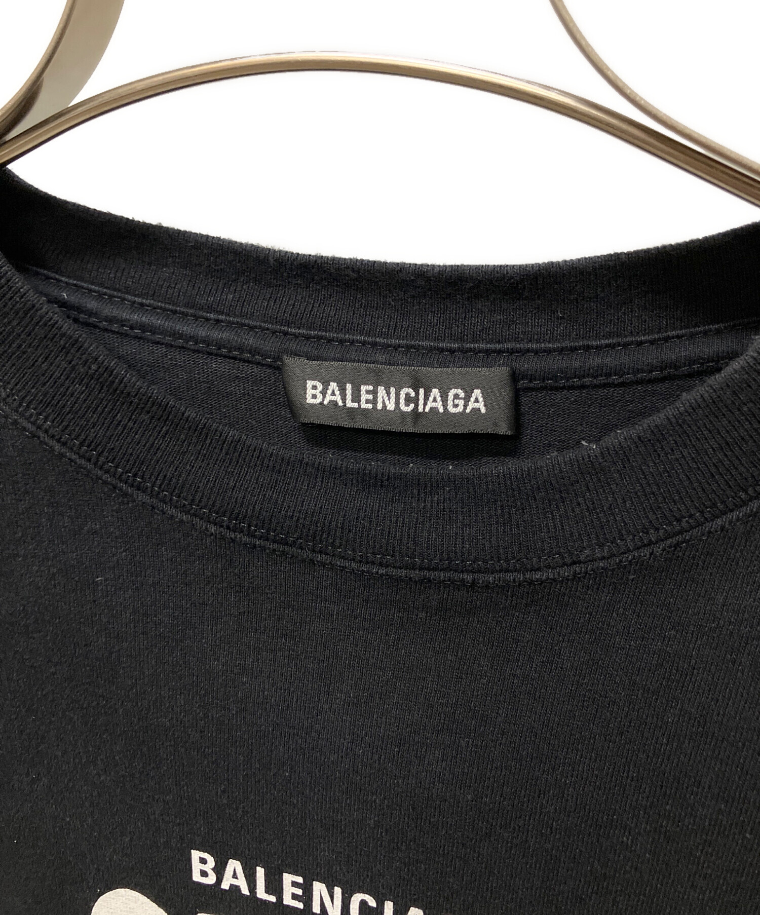 中古・古着通販】BALENCIAGA (バレンシアガ) CREWロゴプリントTシャツ