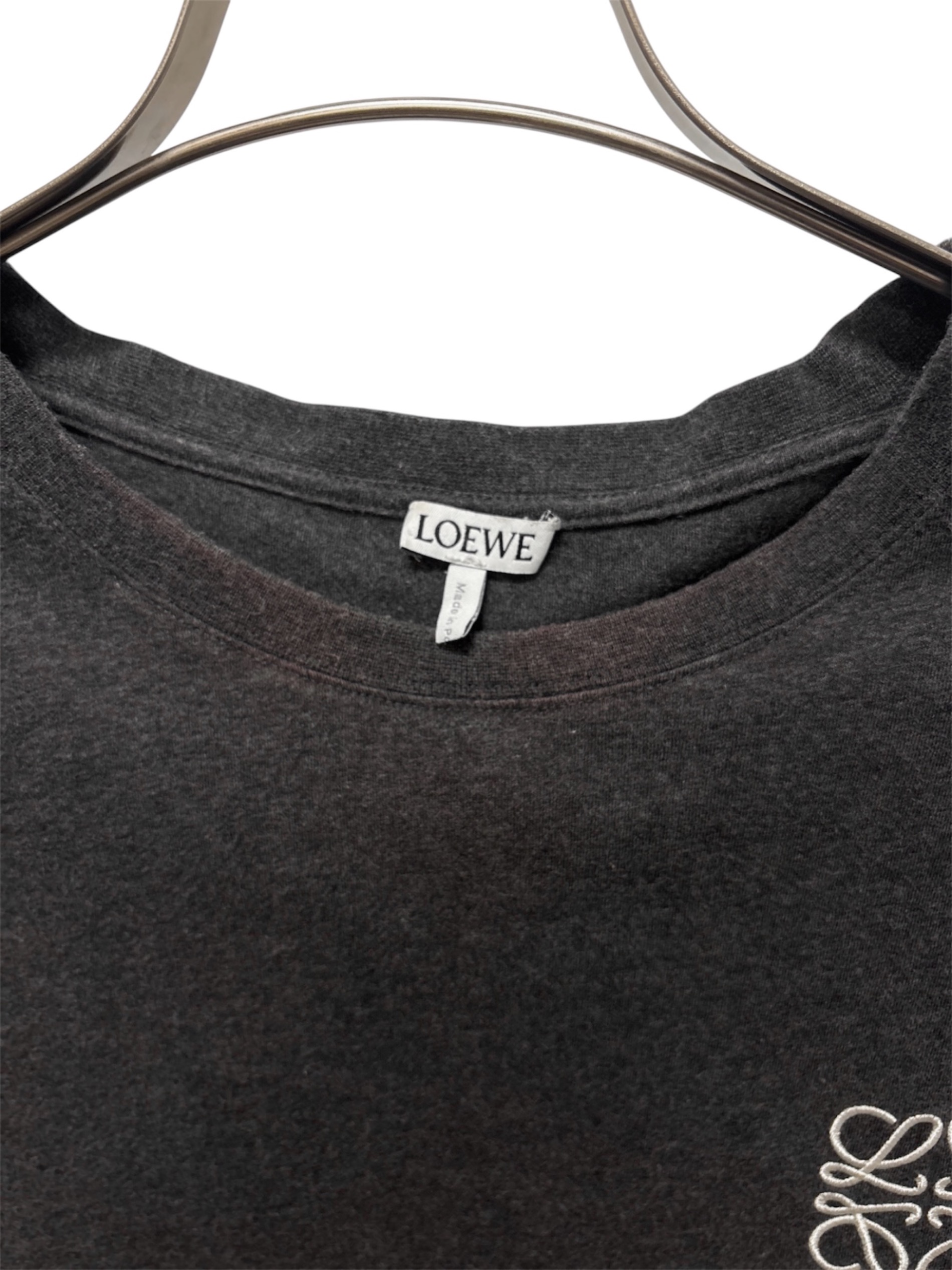 中古・古着通販】LOEWE (ロエベ) アナグラムロゴTシャツ グレー サイズ
