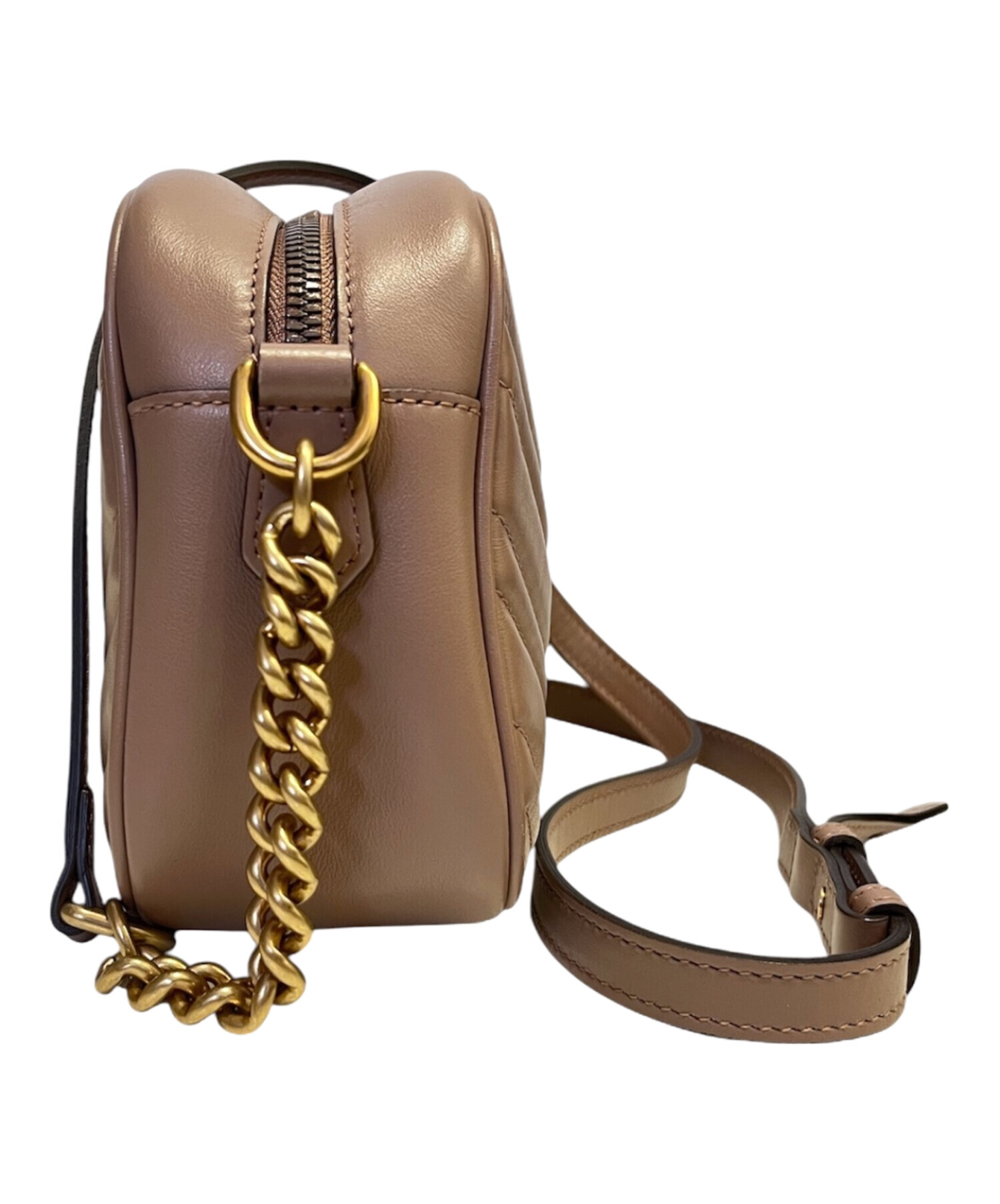 中古・古着通販】GUCCI (グッチ) GGマーモントチェーンショルダー