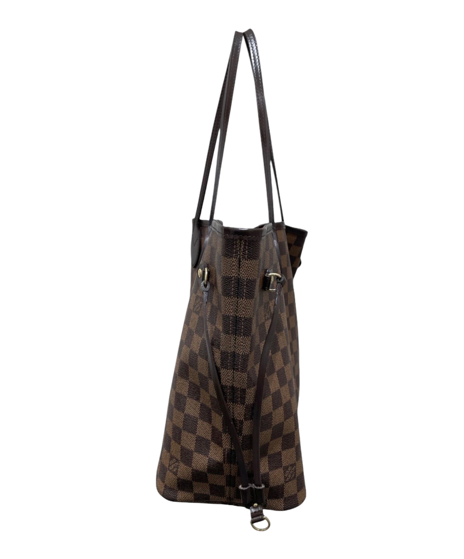 【中古品】ルイ・ヴィトンダミエ トートバッグ 紐切れ有り　リペア向け 中古・古着通販】LOUIS VUITTON (ルイ ヴィトン) ダミエ ネヴァーフル