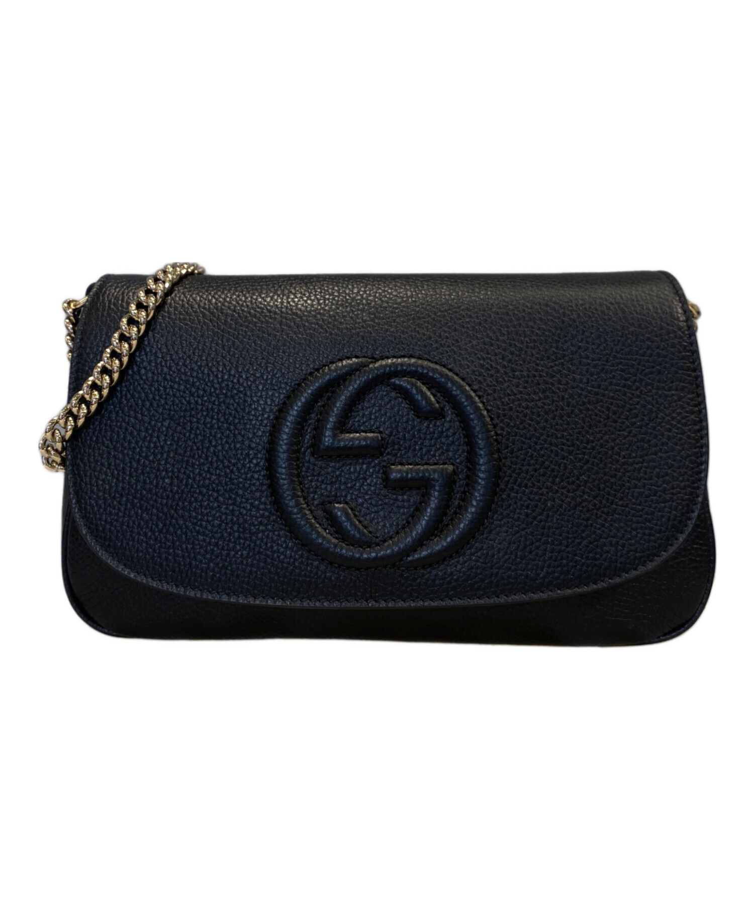 中古・古着通販】GUCCI (グッチ) ソーホーショルダーバッグ ブラック