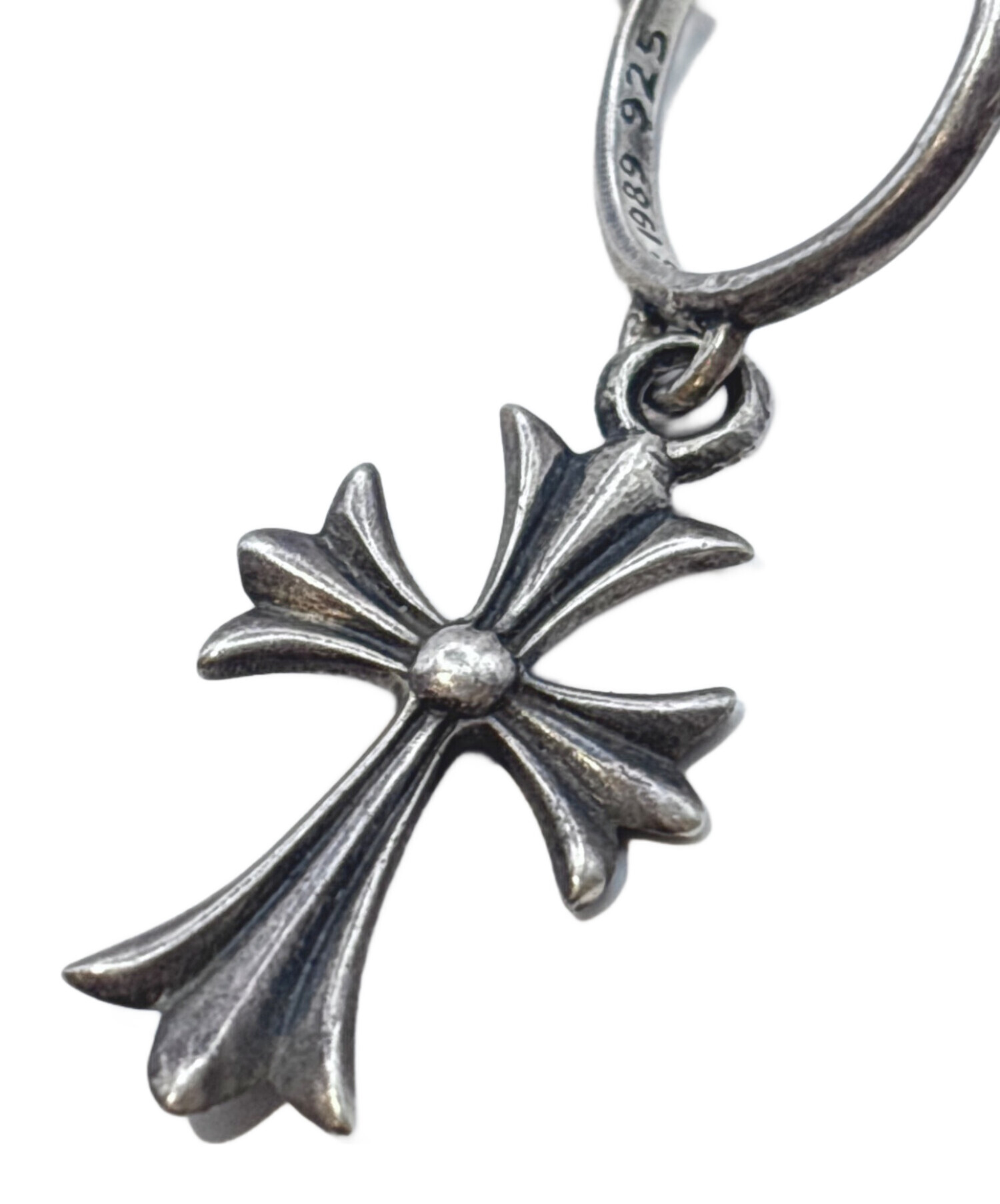 中古・古着通販】CHROME HEARTS (クロムハーツ) Tiny CH Cross Hoop