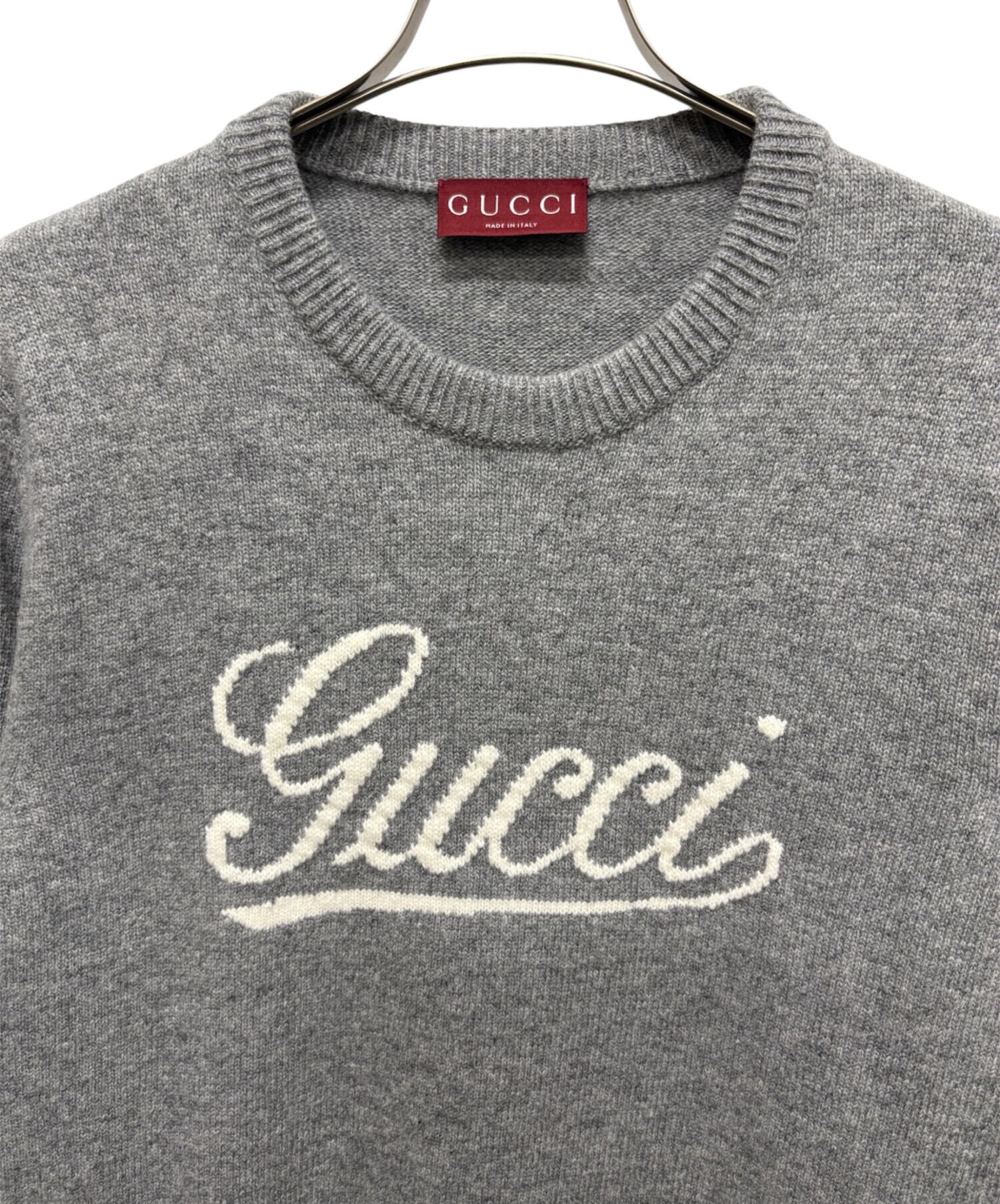 GUCCI 美品ニットセーター❣️ 中古・古着通販】GUCCI (グッチ) インターシャ ウールニット セーター