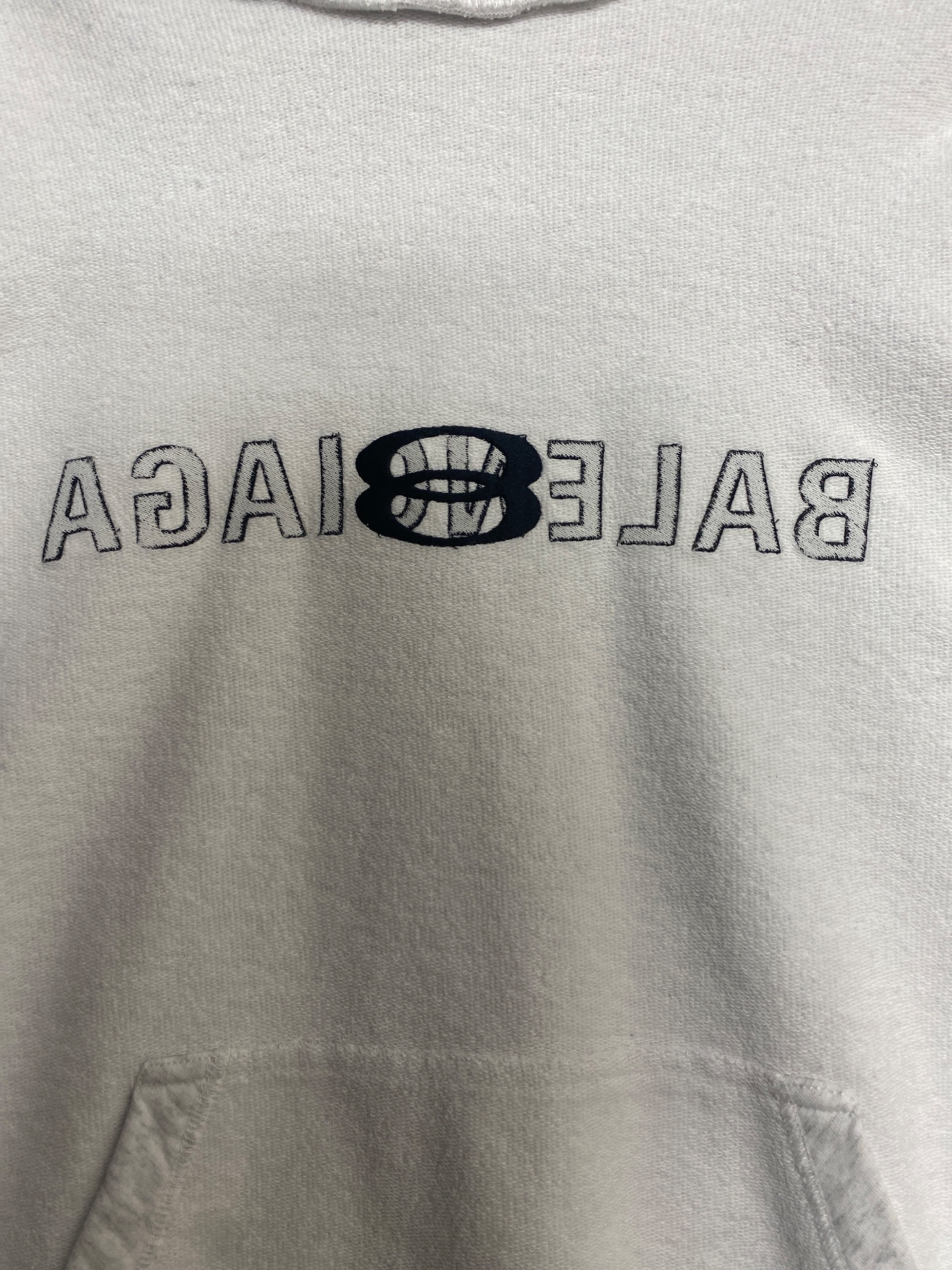 BALENCIAGA バレンシアガ パーカー L オフホワイト 【古着】【中古】 中古・古着通販】BALENCIAGA (バレンシアガ) Inside Out Hoodie