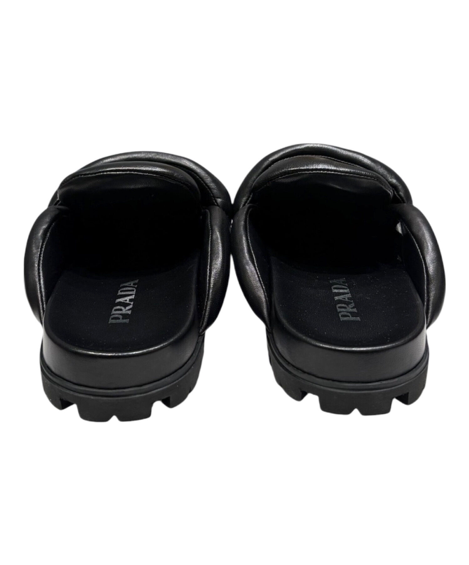 中古・古着通販】PRADA (プラダ) パテッドミュールサンダル/サボ
