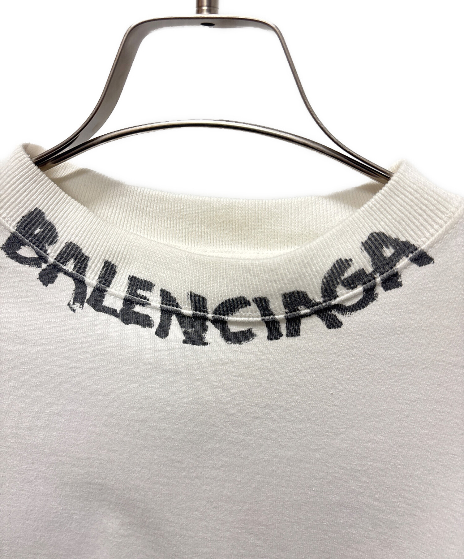 中古・古着通販】BALENCIAGA (バレンシアガ) ネックロゴプリントL/S