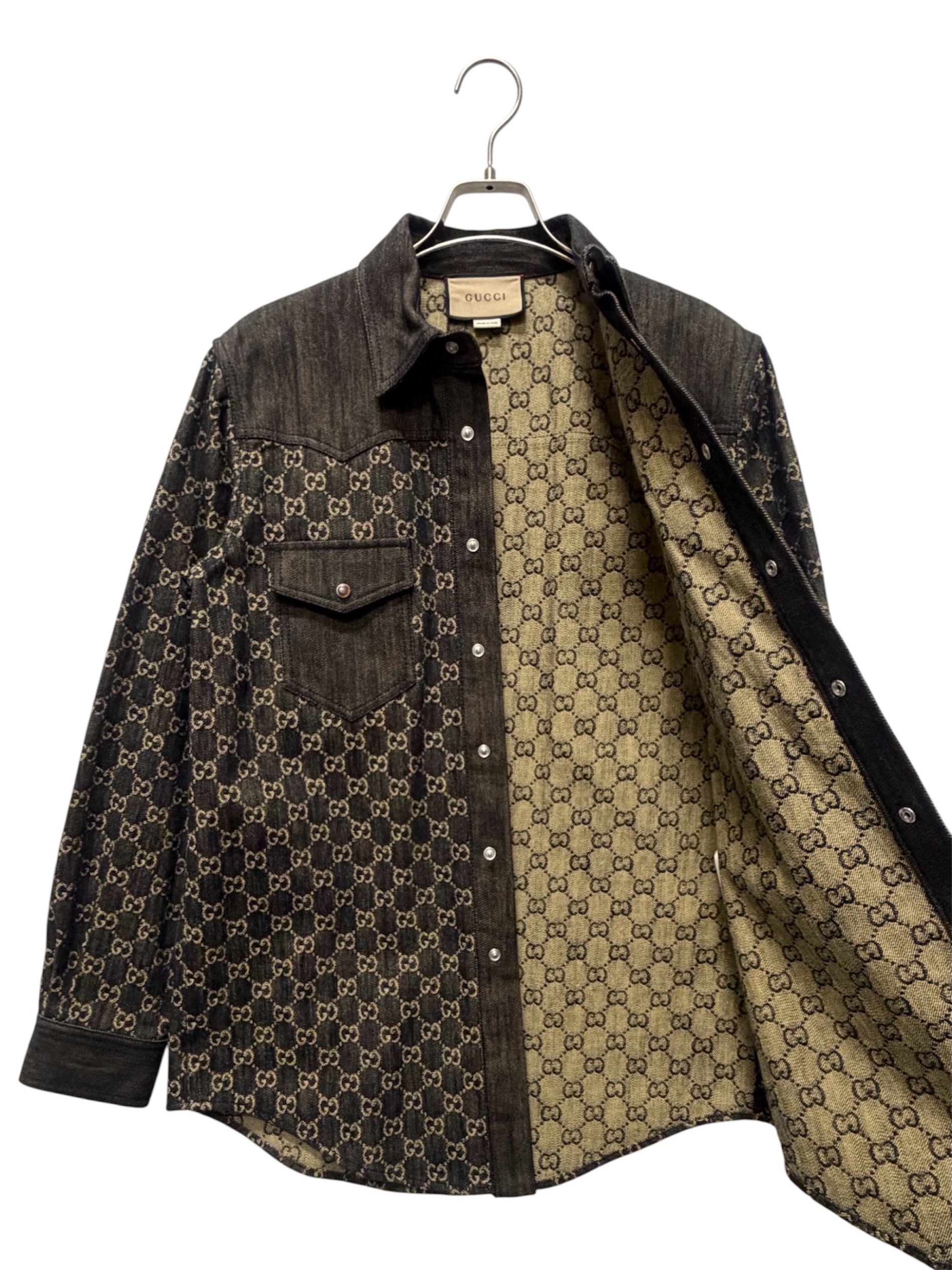中古・古着通販】GUCCI (グッチ) GGジャカードデニムジャケット