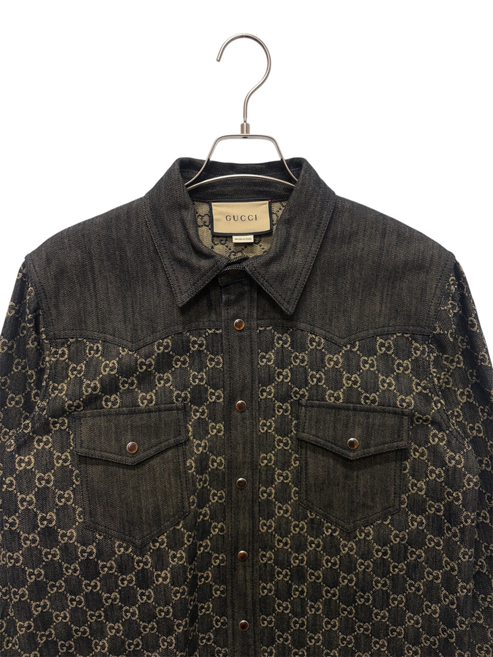 中古・古着通販】GUCCI (グッチ) GGジャカードデニムジャケット