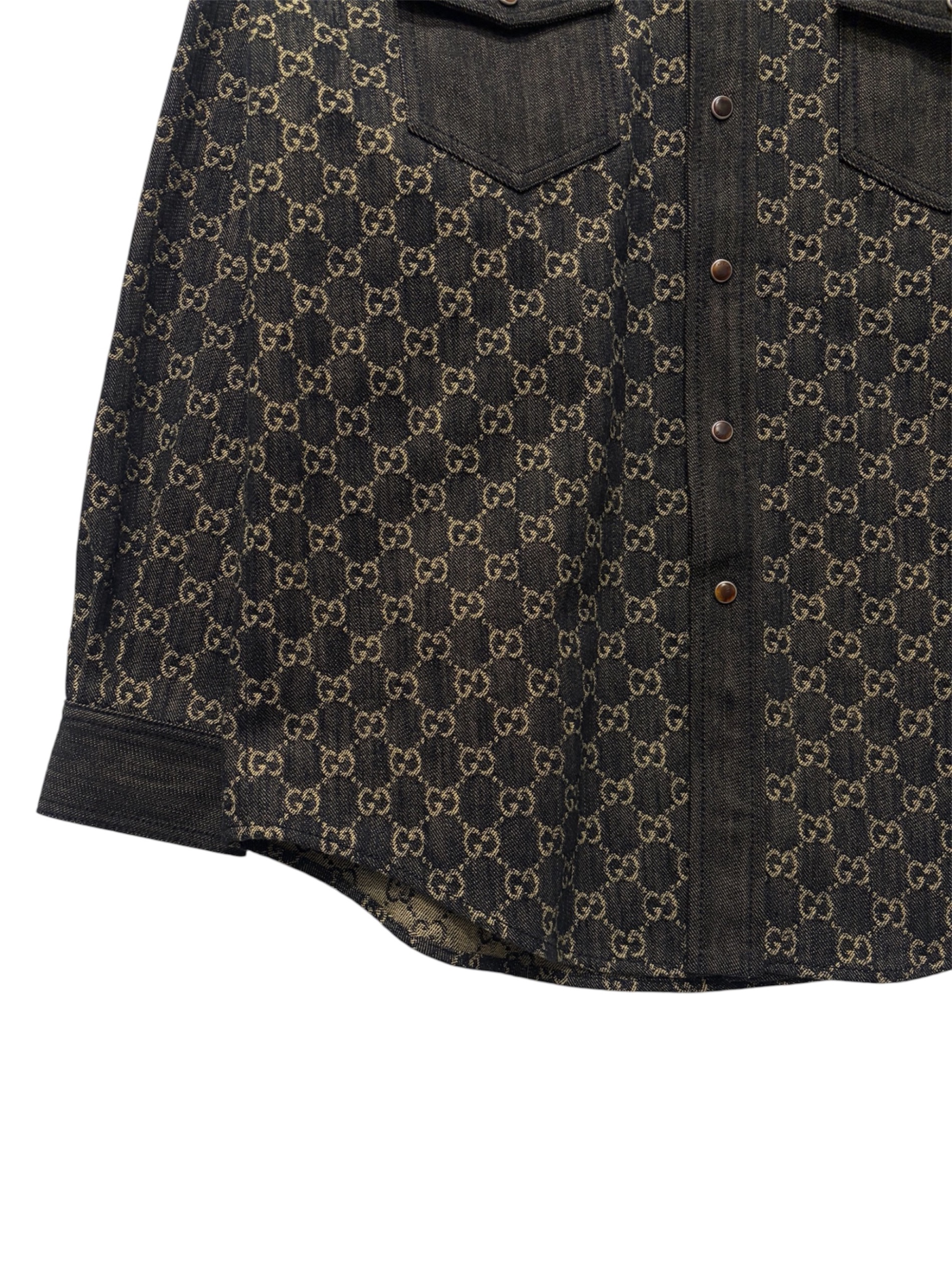 中古・古着通販】GUCCI (グッチ) GGジャカードデニムジャケット