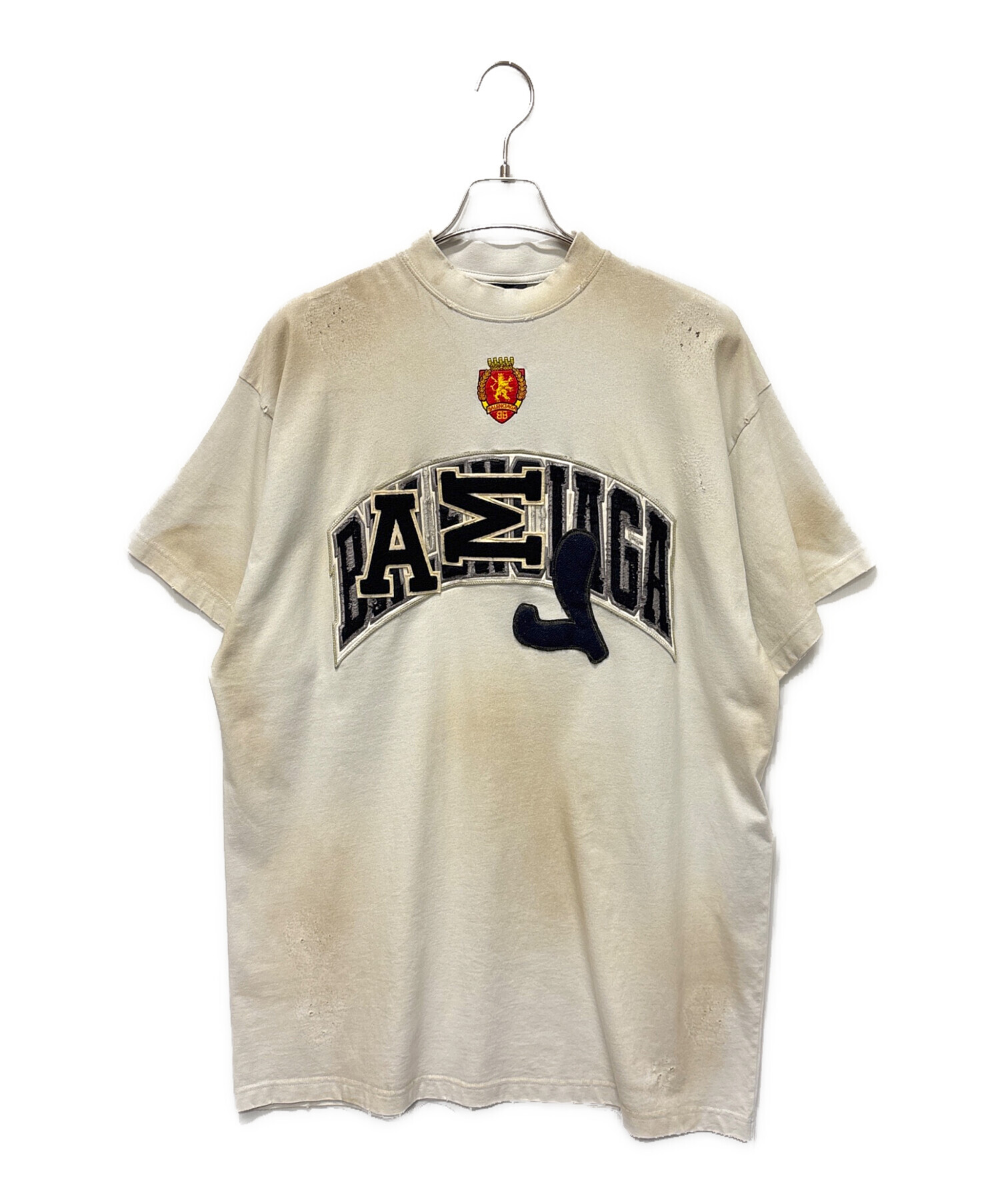 【希少品】BALENCIAGA　クラッシュ加工　Tシャツ　ロンT　サイズL 中古・古着通販】BALENCIAGA (バレンシアガ) クラッシュダスト加工