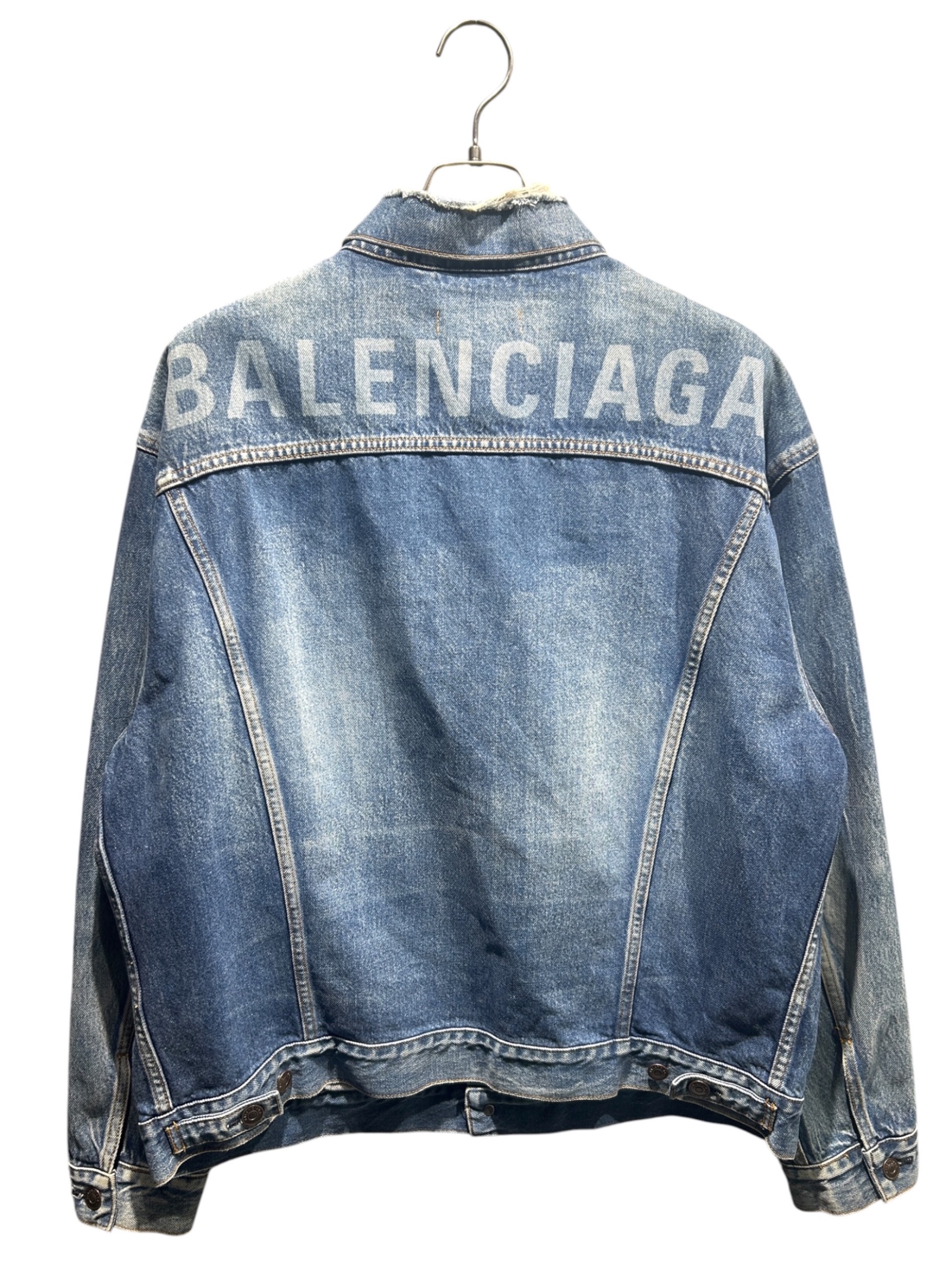 中古・古着通販】BALENCIAGA (バレンシアガ) ダメージ加工バックロゴ