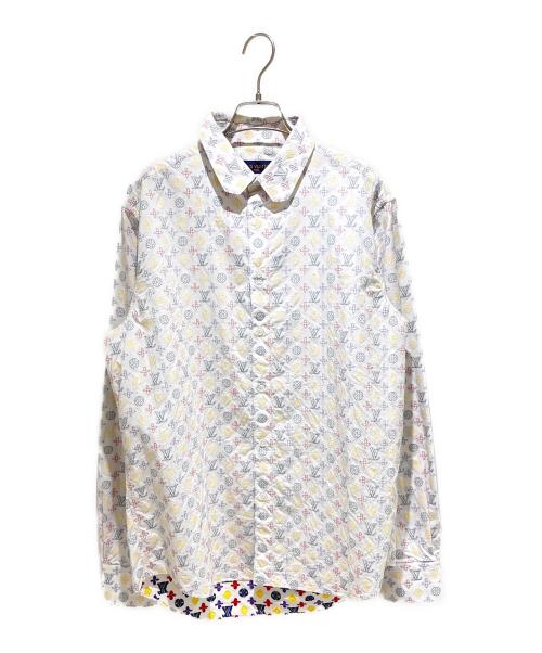 タグ付き LOUIS VUITTON ルイヴィトン tシャツ モノグラム刺繍満載 中古・古着通販】LOUIS VUITTON (ルイ ヴィトン) モノグラムコットン