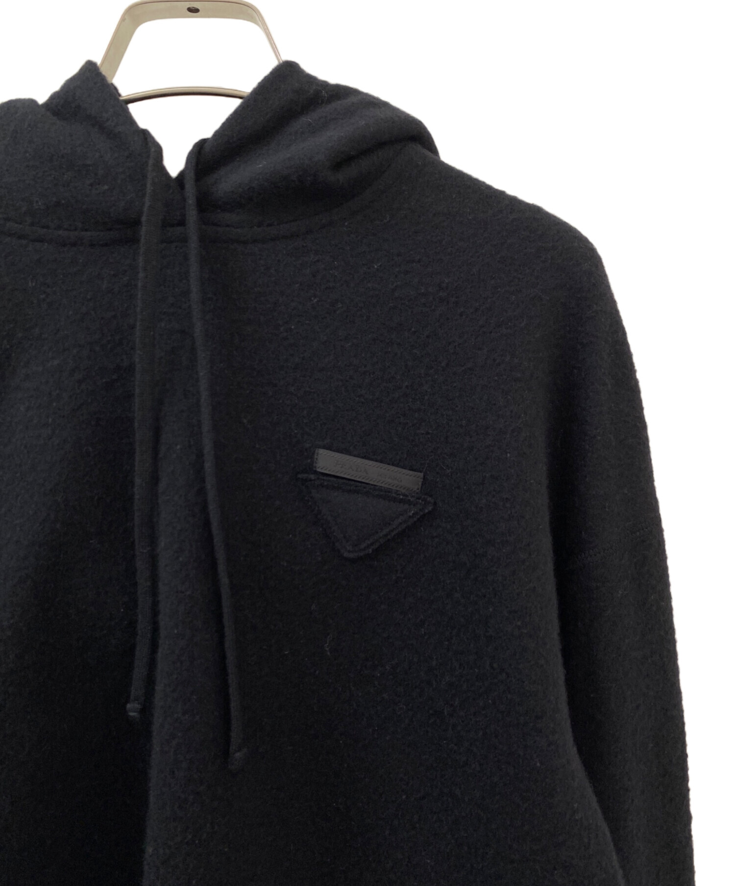 中古・古着通販】PRADA (プラダ) ウールカシミアクロップトパーカー