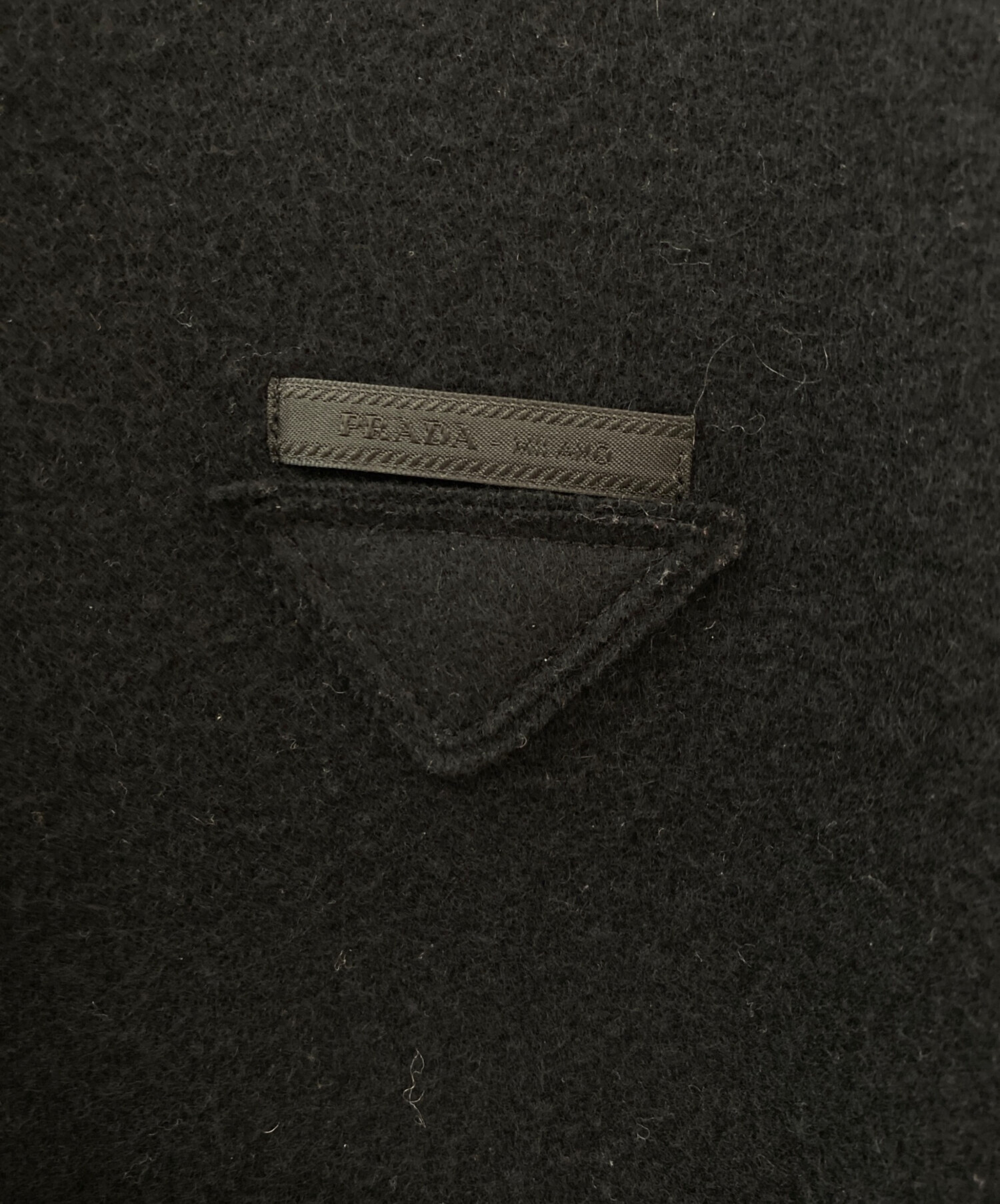 中古・古着通販】PRADA (プラダ) ウールカシミアクロップトパーカー