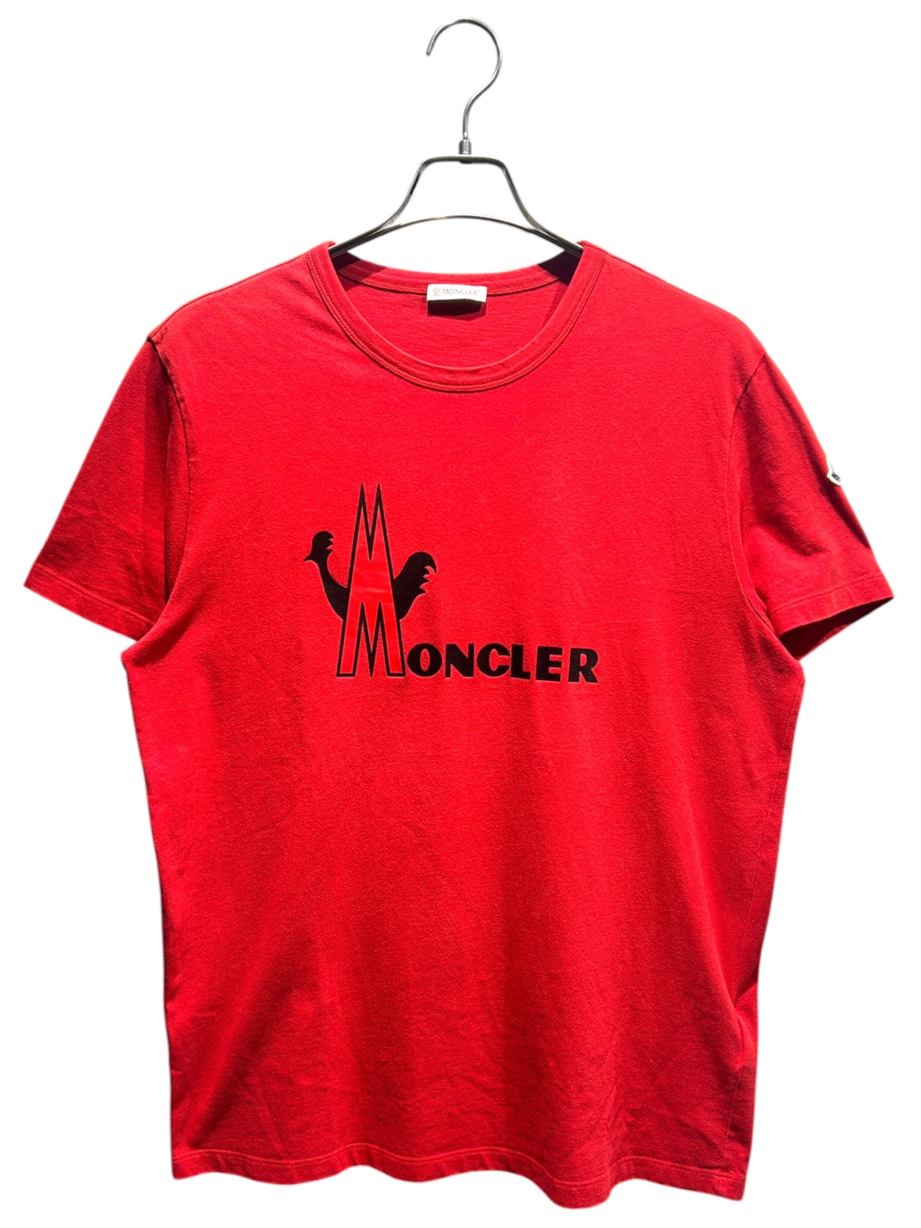 MONCLER - モンクレール　Tシャツ　試着のみ 中古・古着通販】MONCLER (モンクレール) ロゴTシャツ レッド サイズ