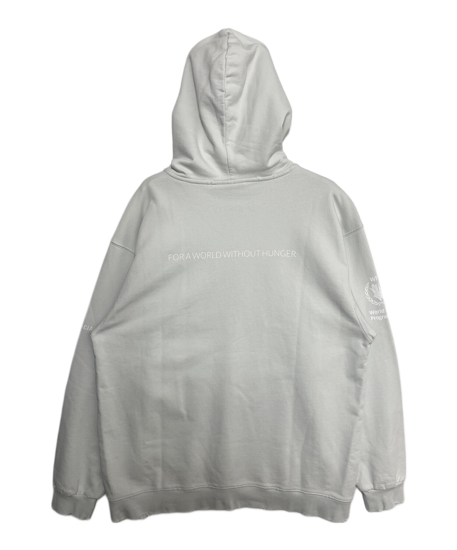 中古・古着通販】BALENCIAGA (バレンシアガ) WFP ロゴパーカー スカイ