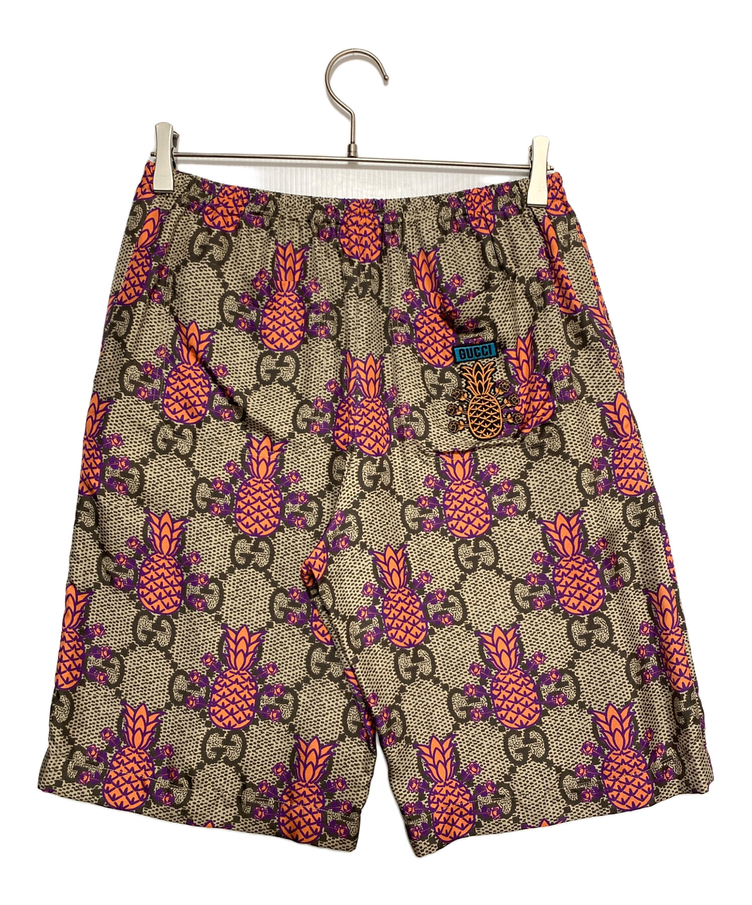 中古・古着通販】GUCCI (グッチ) パイナップルプリントGGシルク