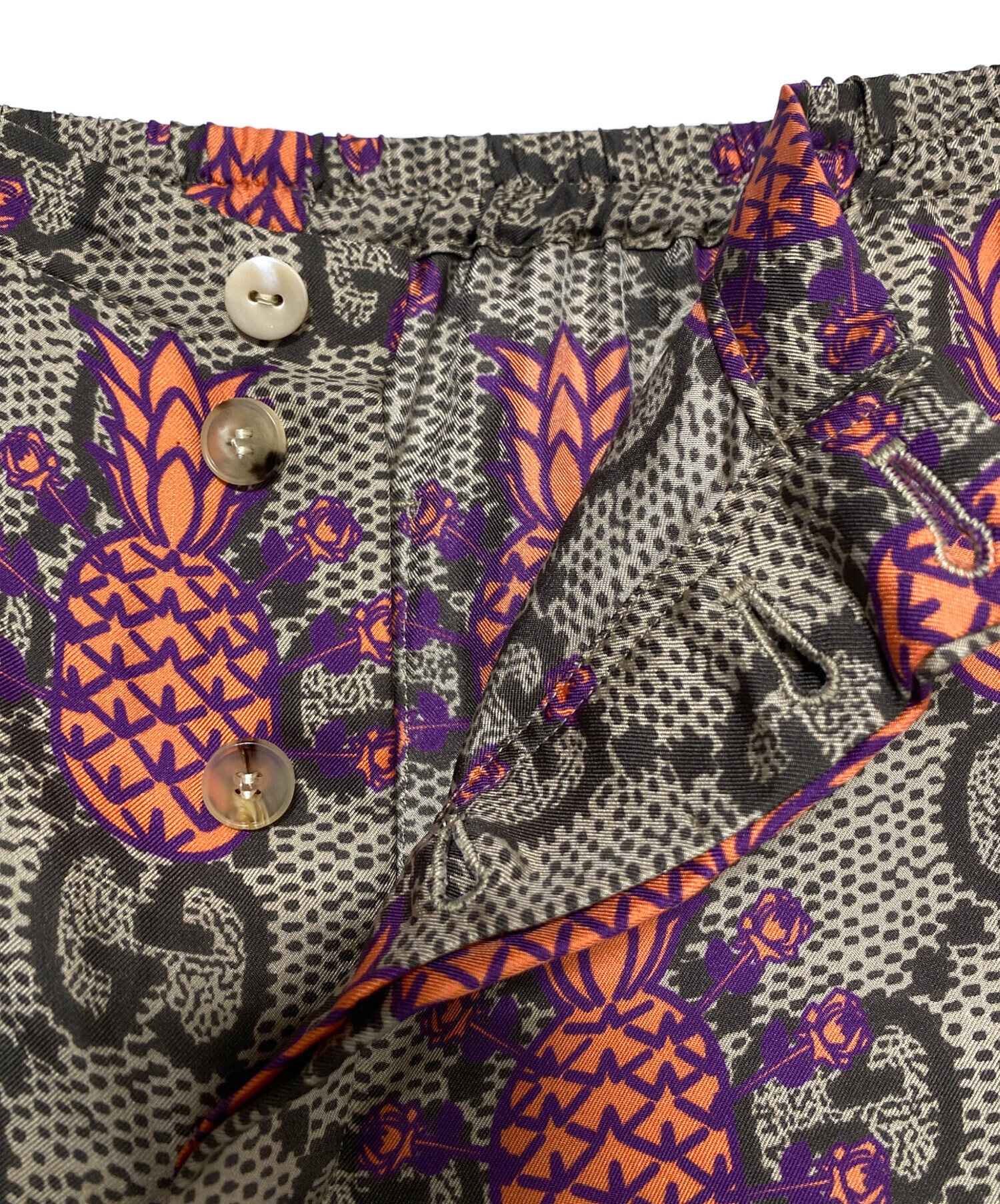 中古・古着通販】GUCCI (グッチ) パイナップルプリントGGシルク