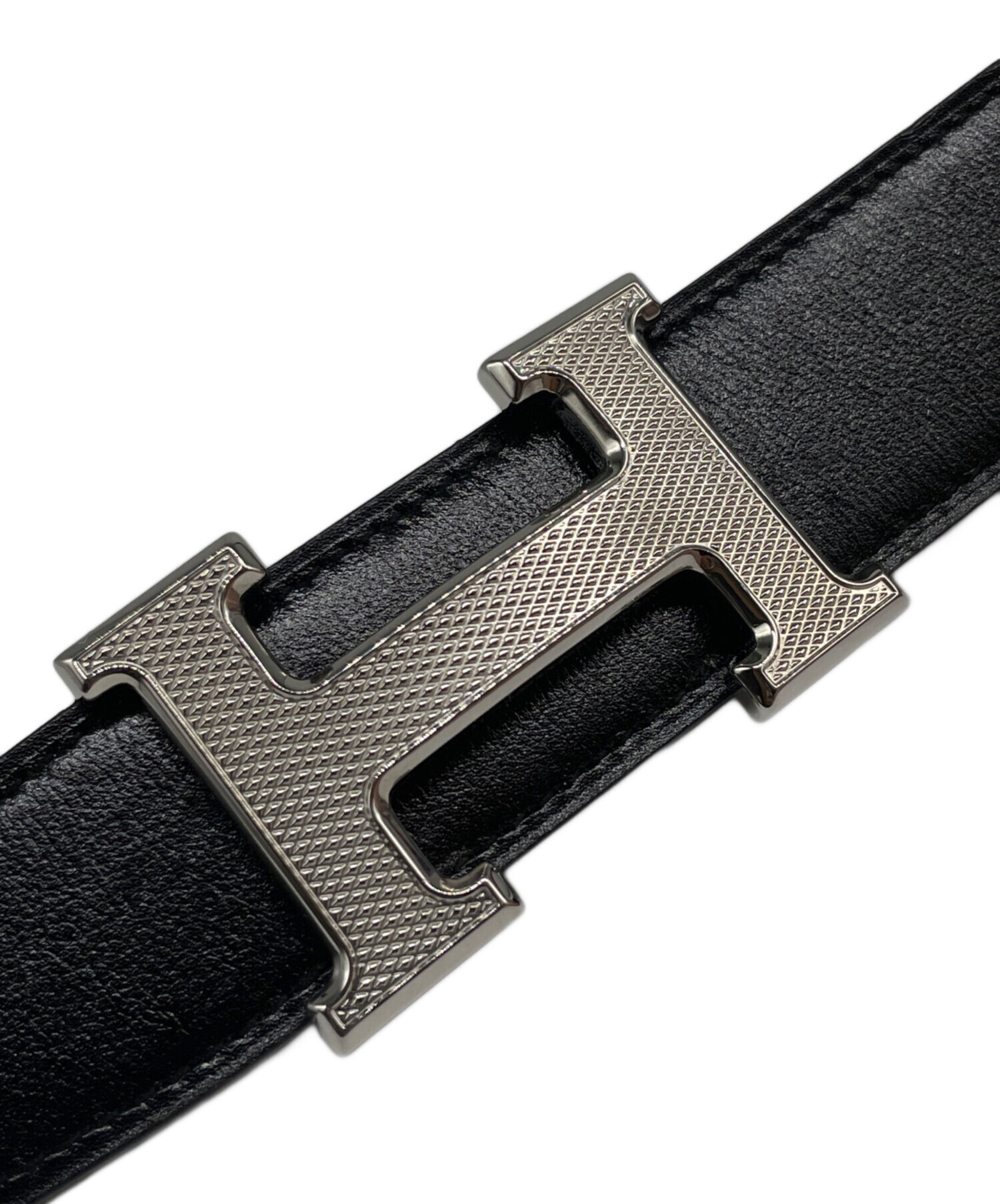 【美品・未使用品】Hリバーシブルベルト HERMES　 サイズ:95 中古・古着通販】HERMES (エルメス) Reversible H Belt リバーシブル H
