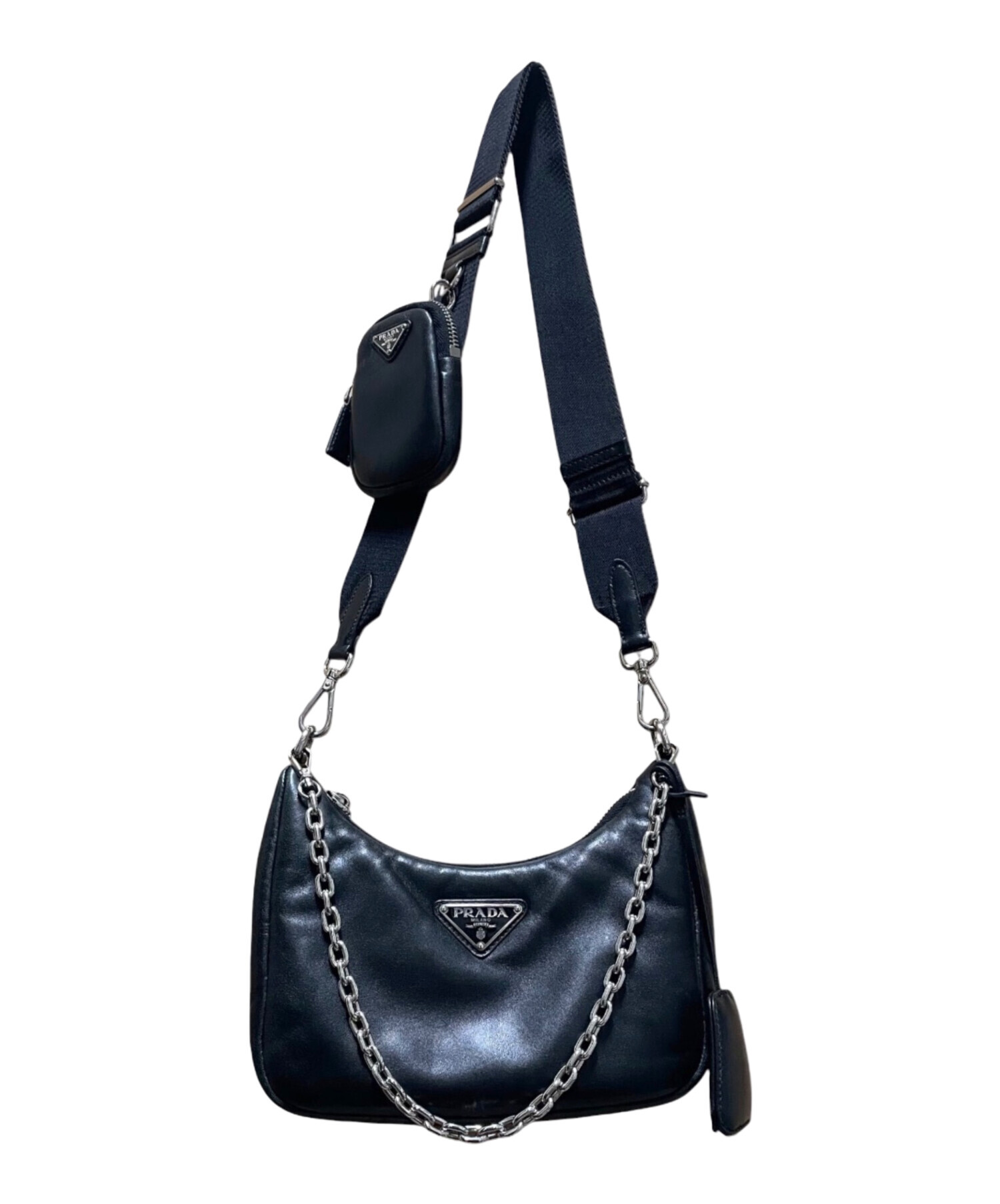 中古・古着通販】PRADA (プラダ) ソフトパデッドナッパレザー