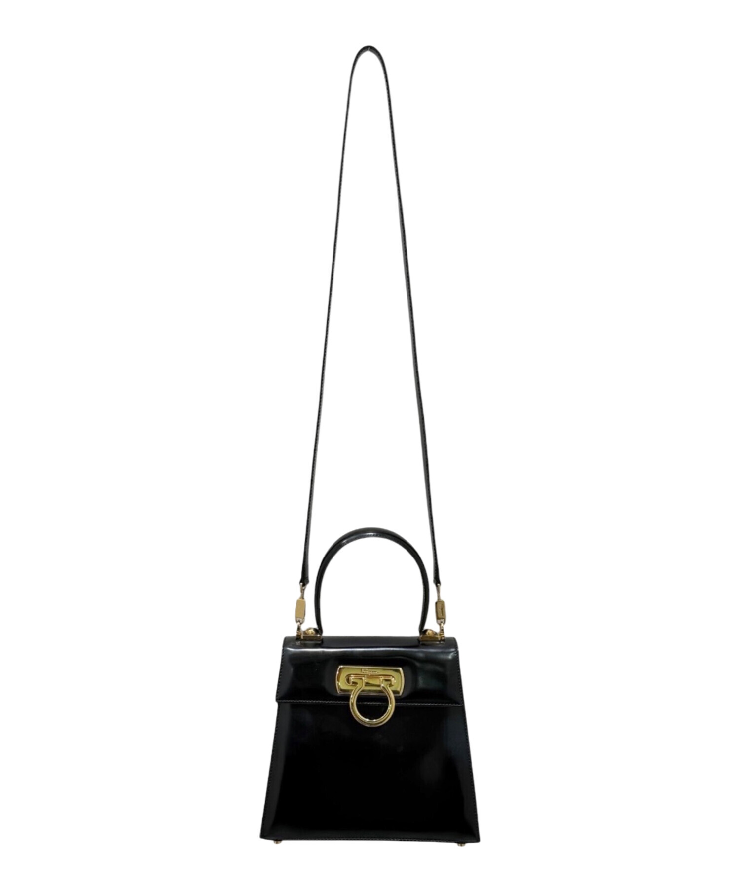 フェラガモガンチーニ　トップハンドル未使用品 ショルダーストラップ付き 中古・古着通販】Salvatore Ferragamo (サルヴァトーレ フェラガモ