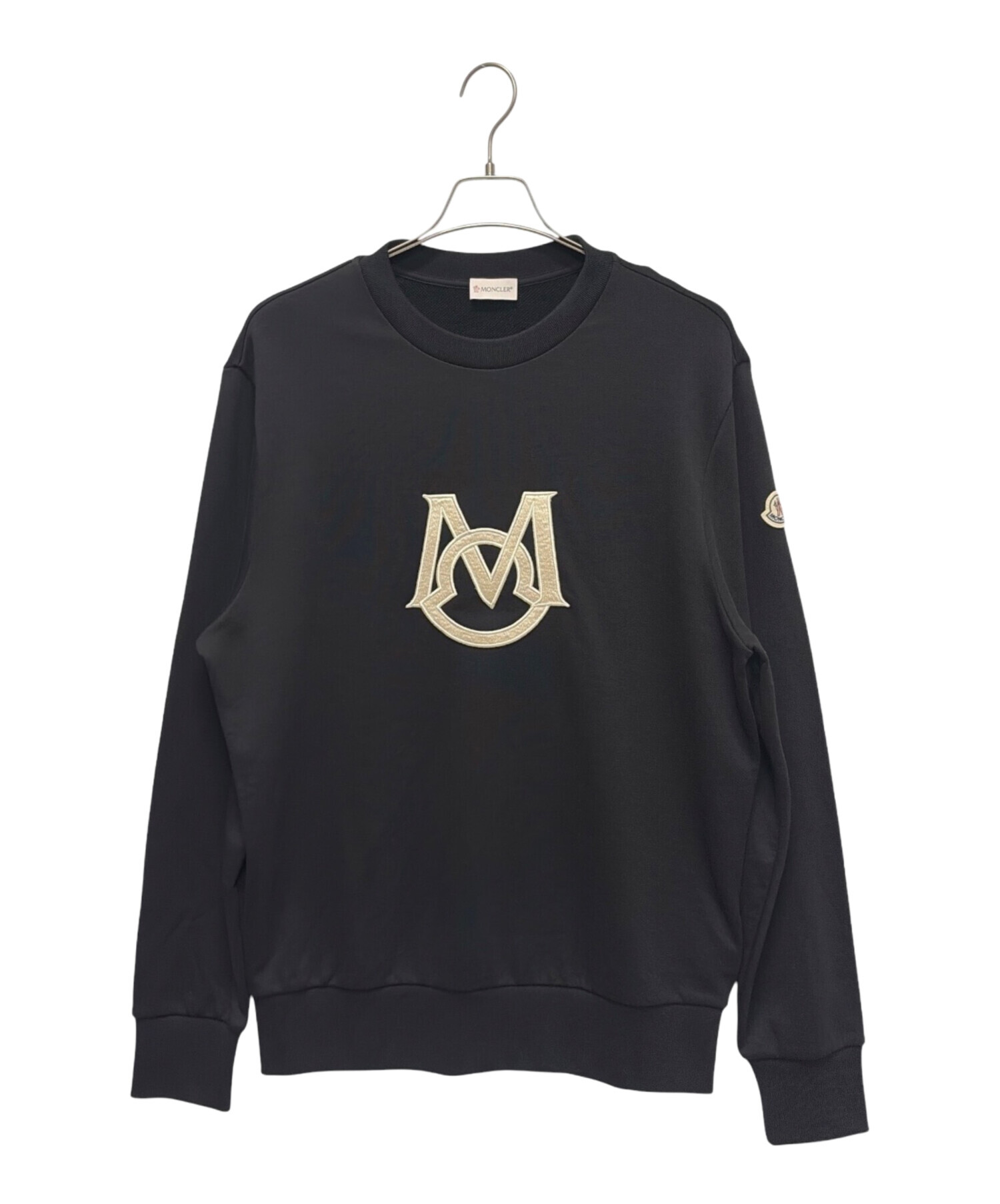 MONCLER スウェット 未使用 中古・古着通販】MONCLER (モンクレール) ロゴスウェット ブラック