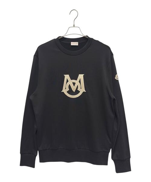 中古・古着通販】MONCLER (モンクレール) ロゴスウェット ブラック