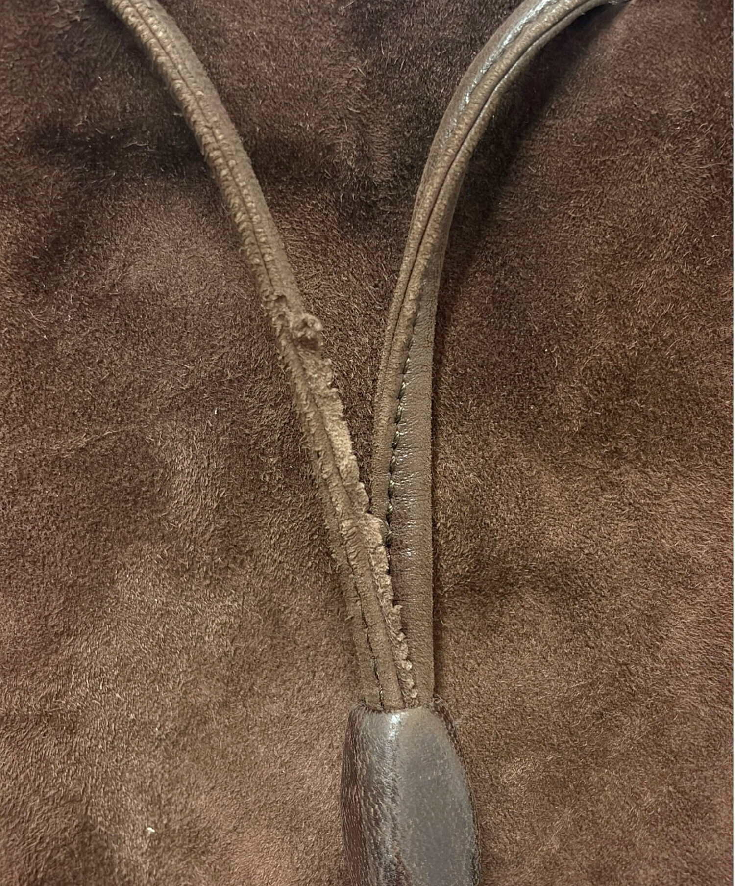 中古・古着通販】PRADA (プラダ) 巾着ショルダーバッグ ブラウン