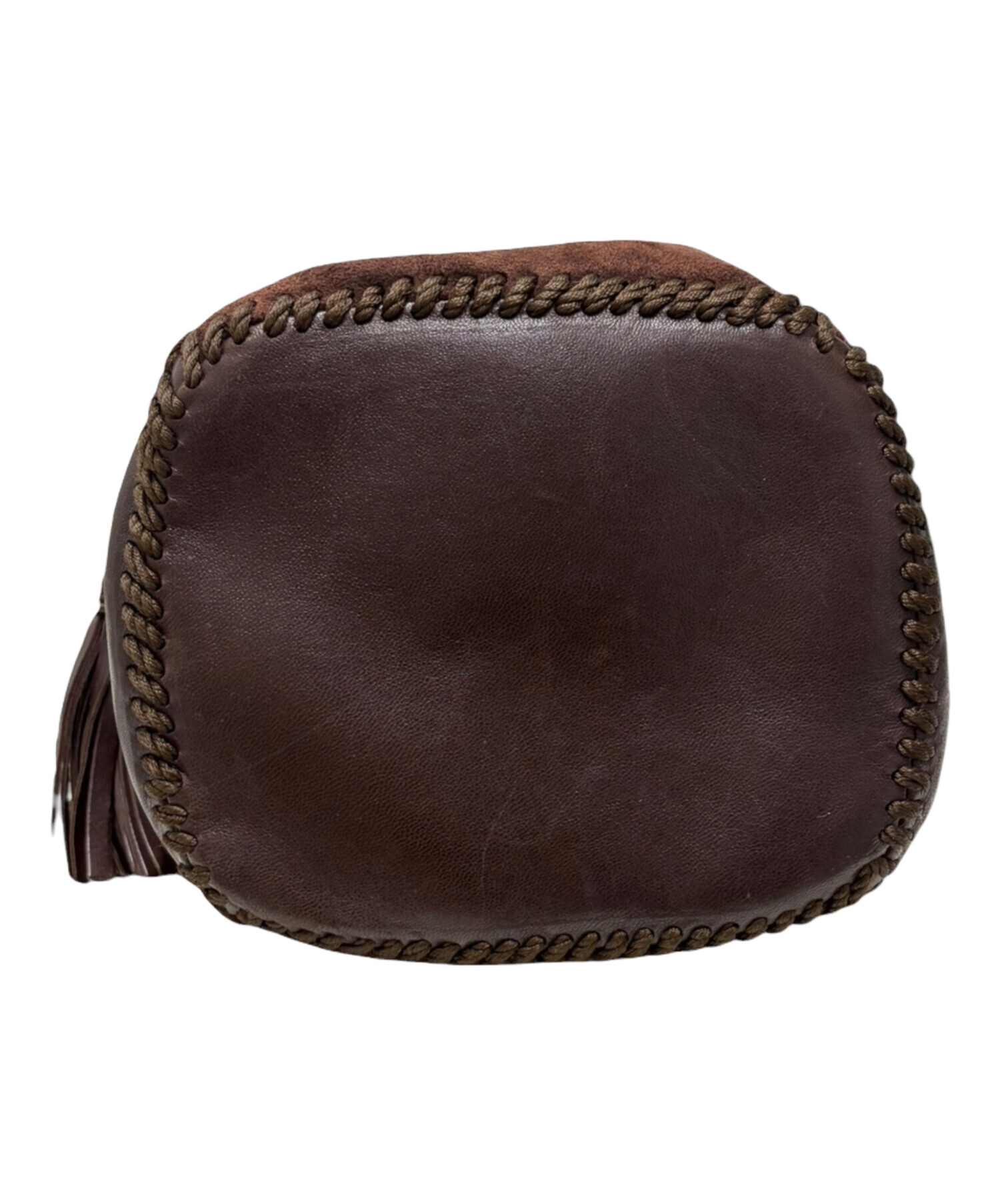 バッグブラウン レディースバッグ prada 巾着バッグ 公式 1円 美品