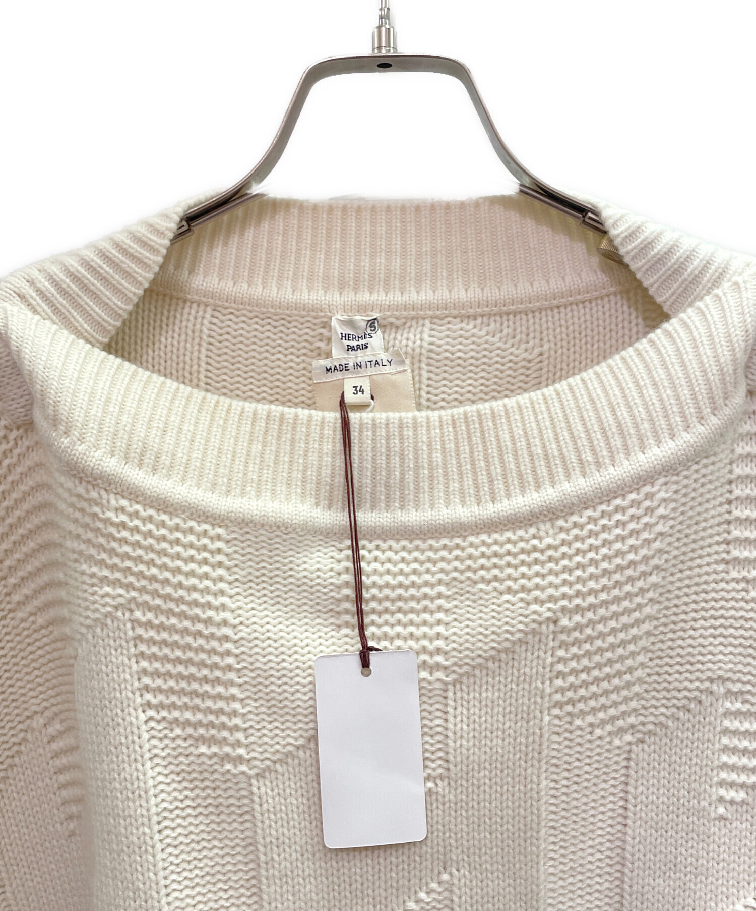 中古・古着通販】HERMES (エルメス) ウールポンチョニット/Wool Poncho