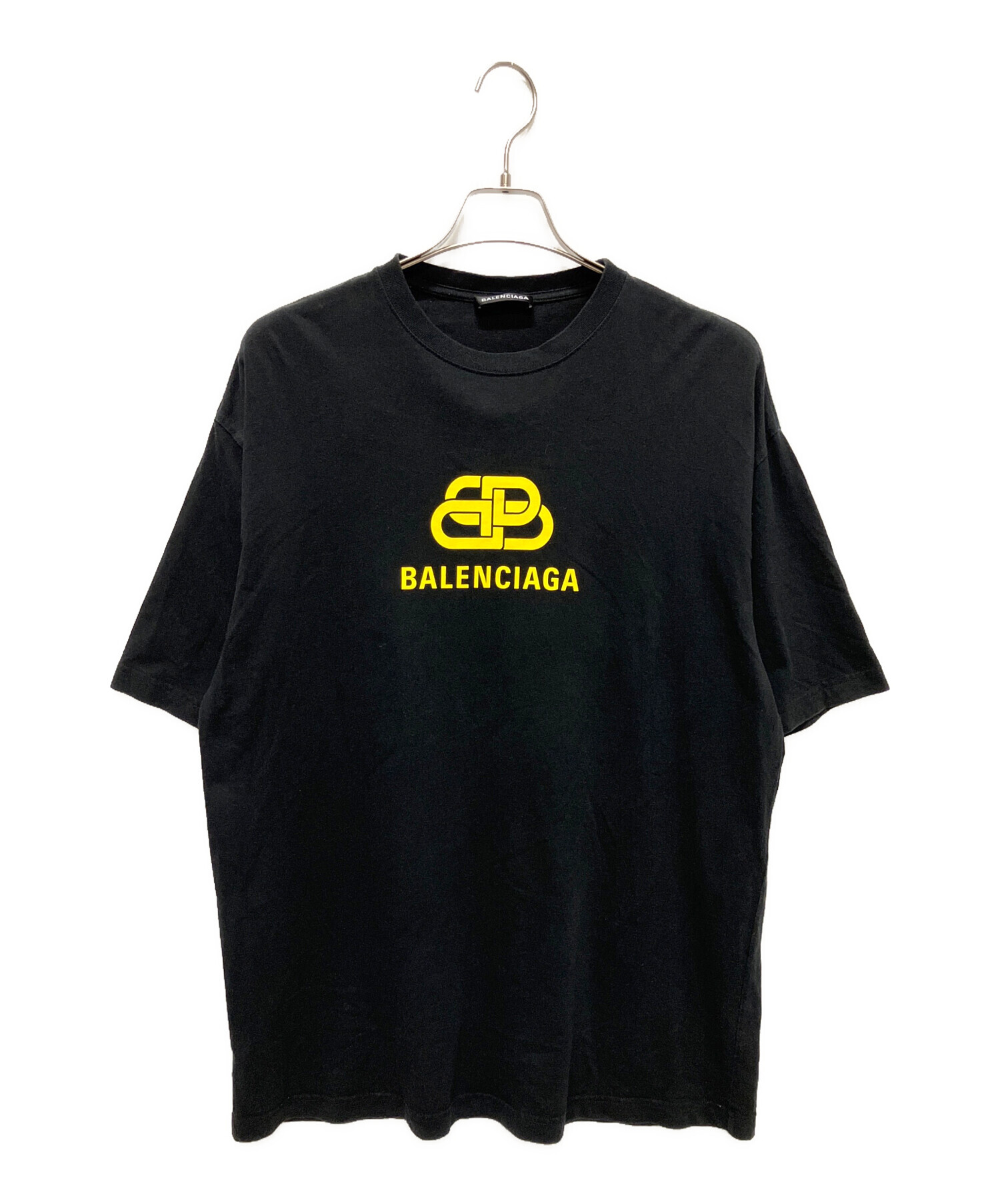 バレンシアガ BBロゴ Tシャツ ブラック Mサイズ 美品 中古・古着通販】BALENCIAGA (バレンシアガ) BBロゴTシャツ ブラック