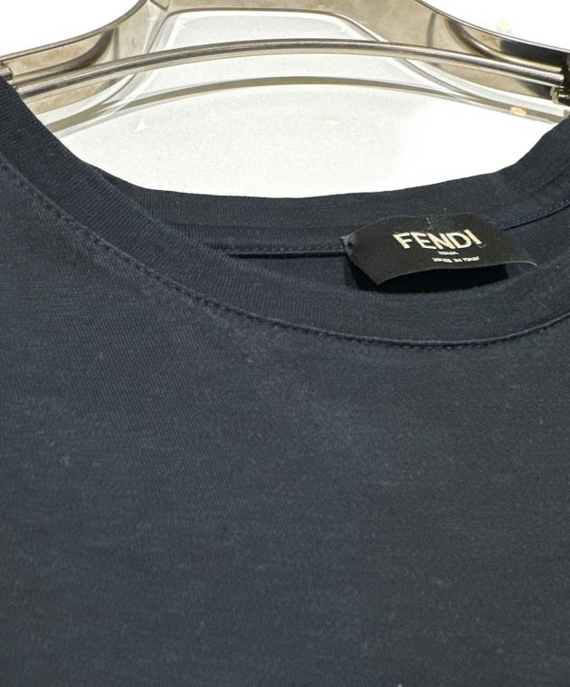 中古・古着通販】FENDI (フェンディ) ロゴTシャツ/ズッカ ブラック